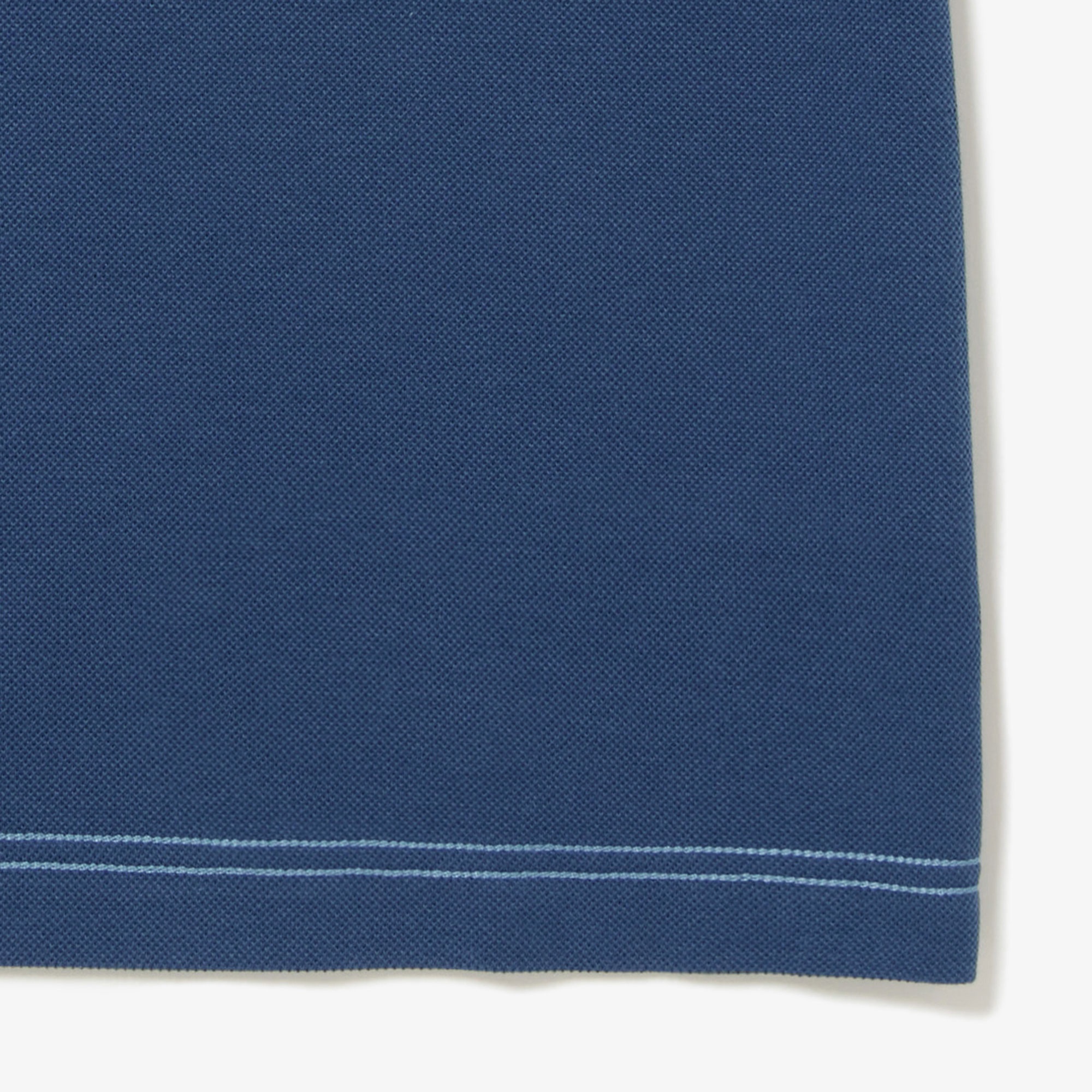スリーブネームパッチ鹿の子地Tシャツ