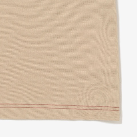 スリーブネームパッチ鹿の子地Tシャツ