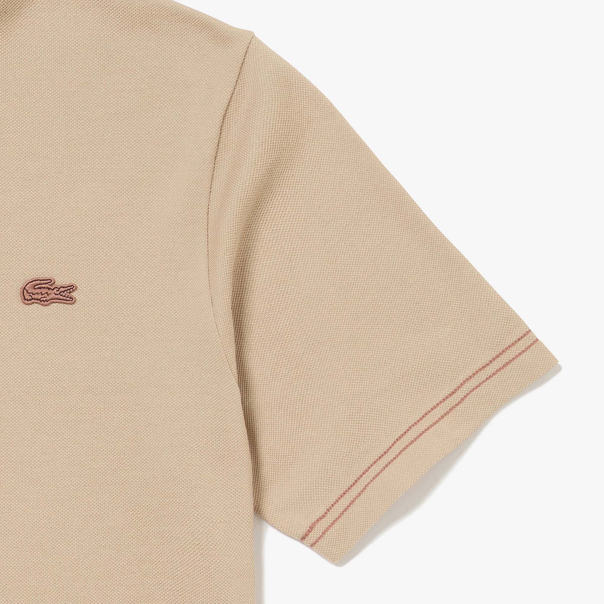 スリーブネームパッチ鹿の子地Tシャツ