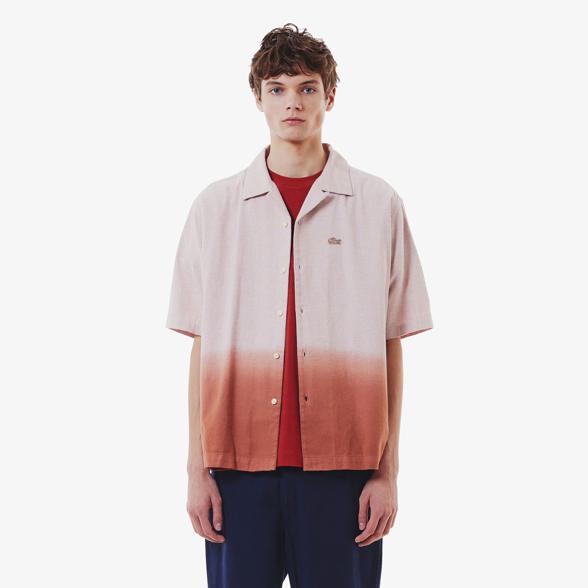 LACOSTE グラデーションモノグラムオープンカラーシャツ Amazon.co.jp: LACOSTE(ラコステ) シャツ [公式] グラデーション