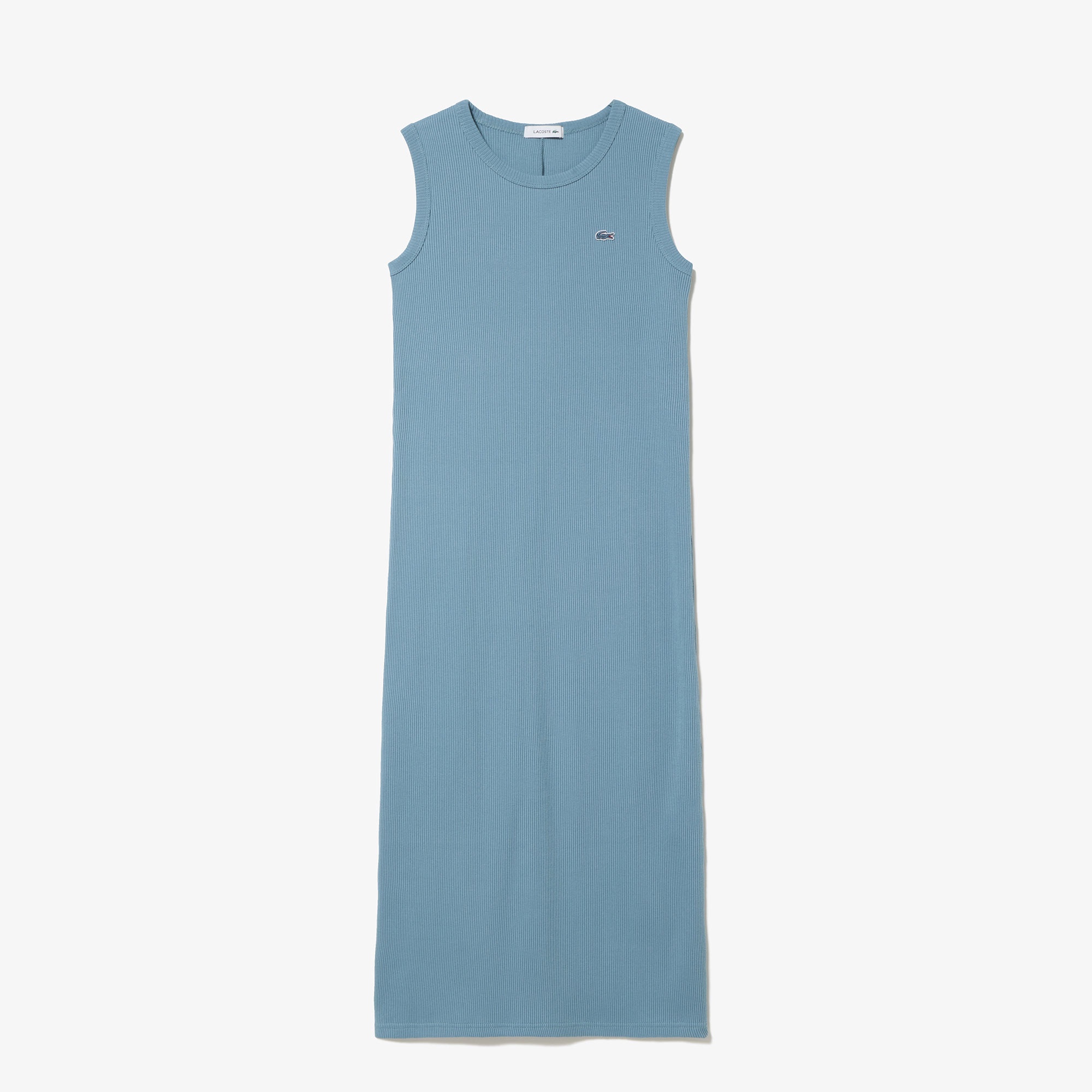 ノースリーブリブニットドレス