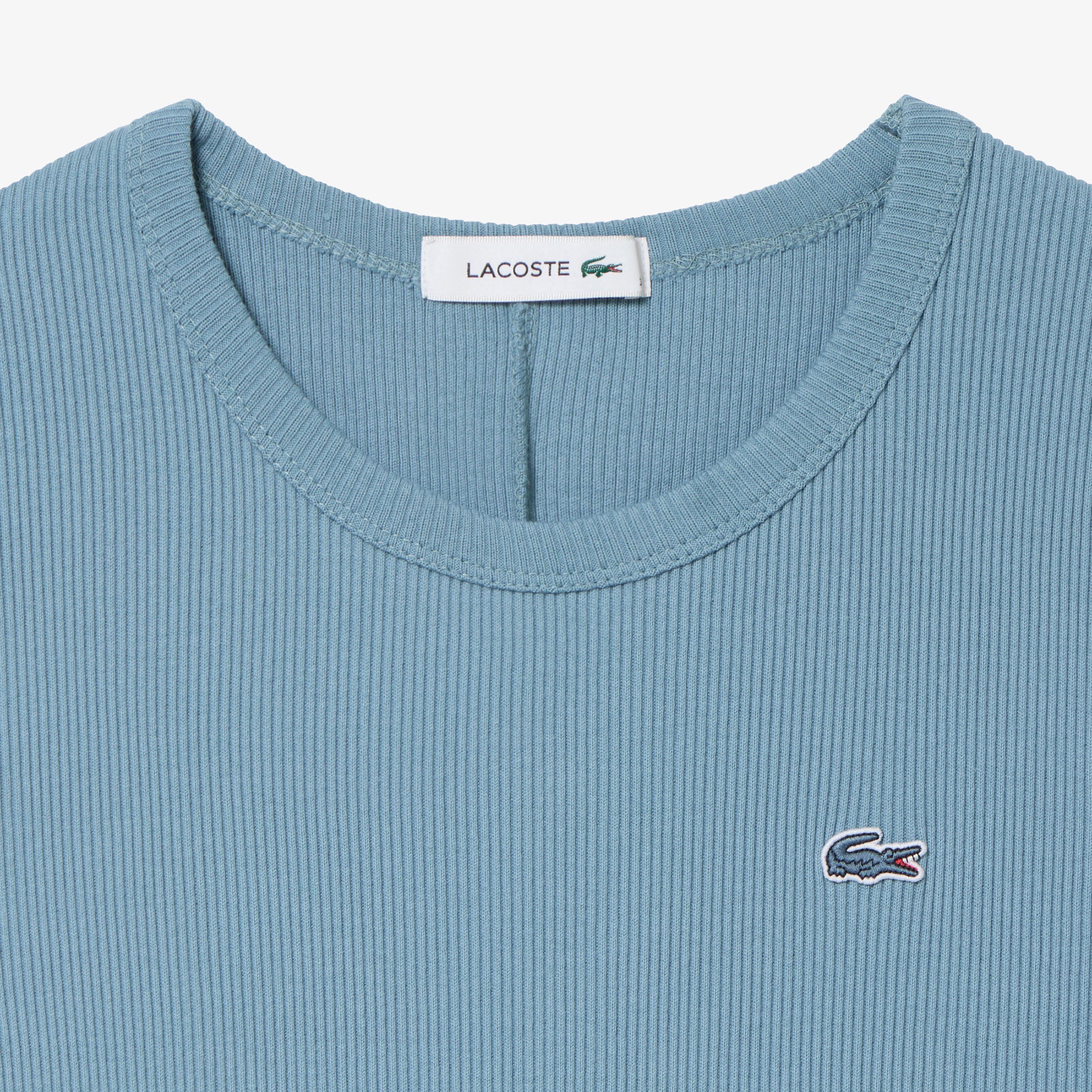 ノースリーブリブニットドレス