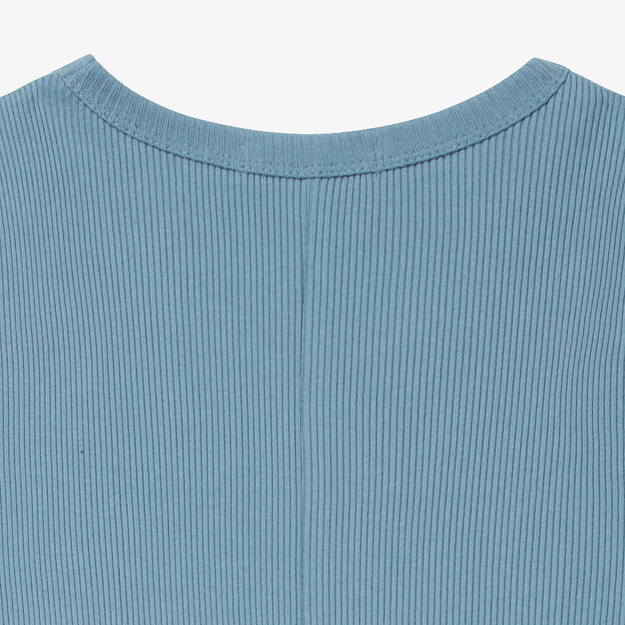 ノースリーブリブニットドレス