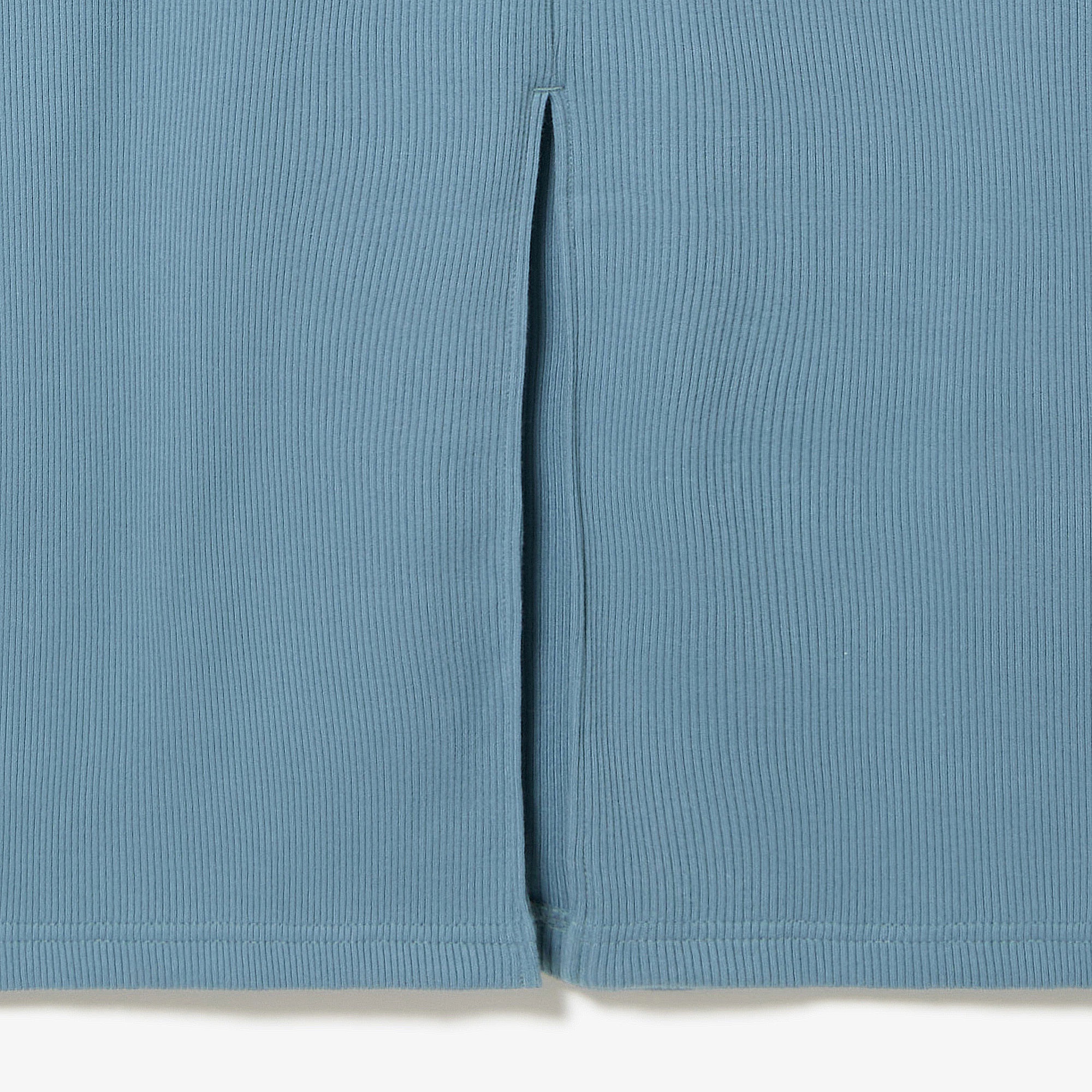 ノースリーブリブニットドレス