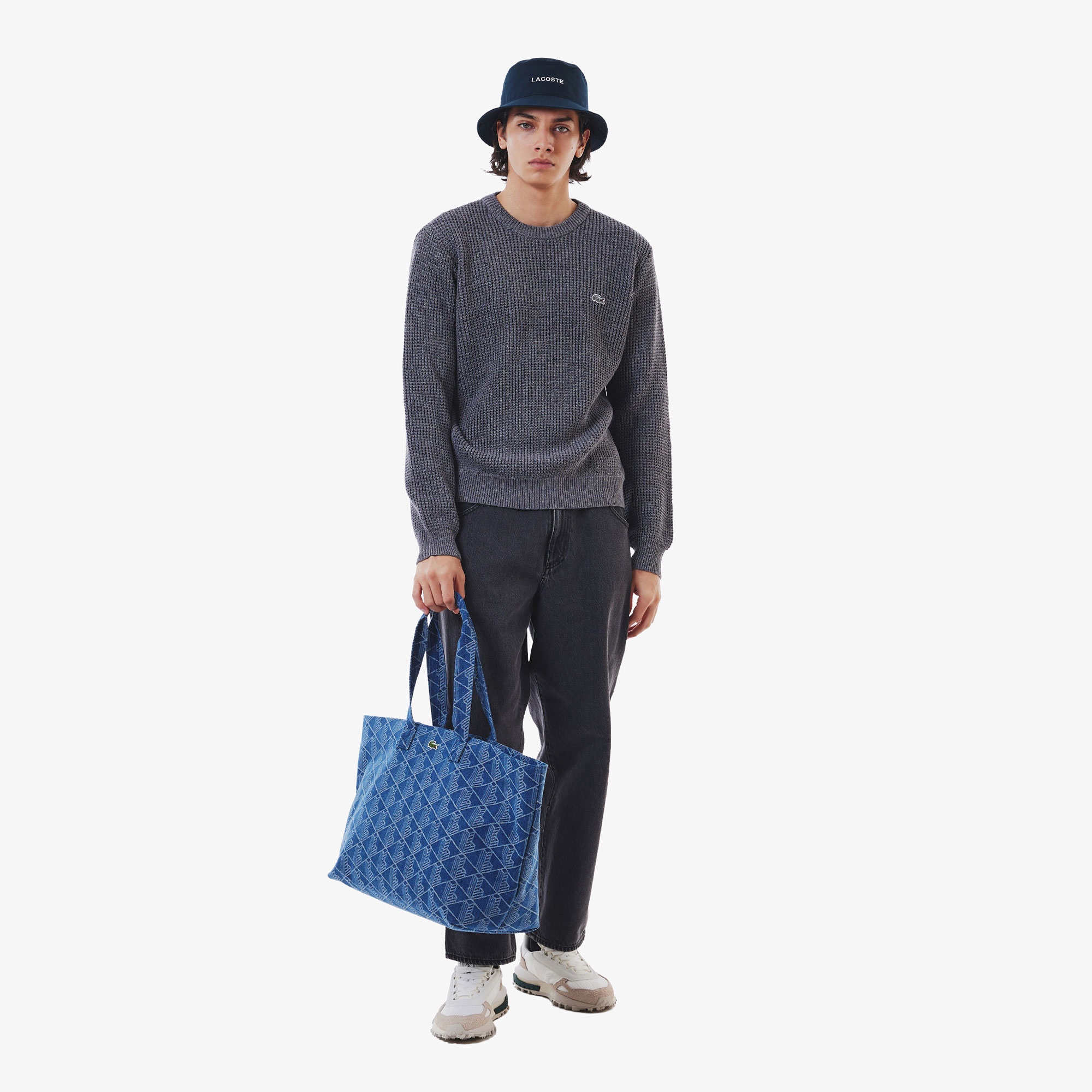 ブランドロゴステッチバケットハット