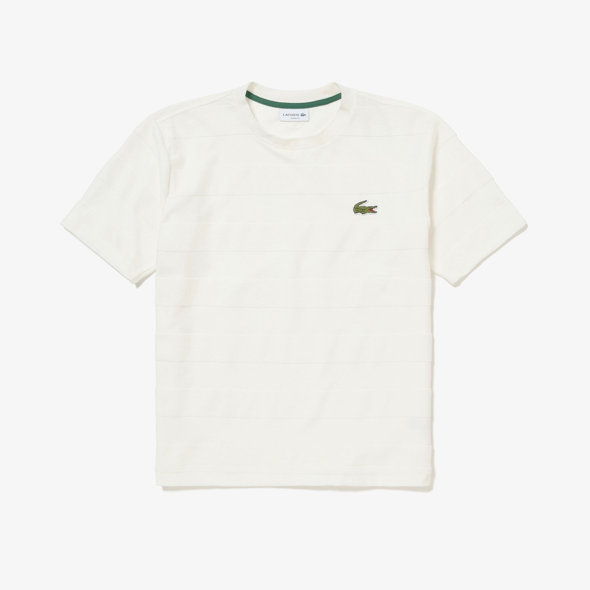 パイル地切り替え同色ボーダーTシャツ