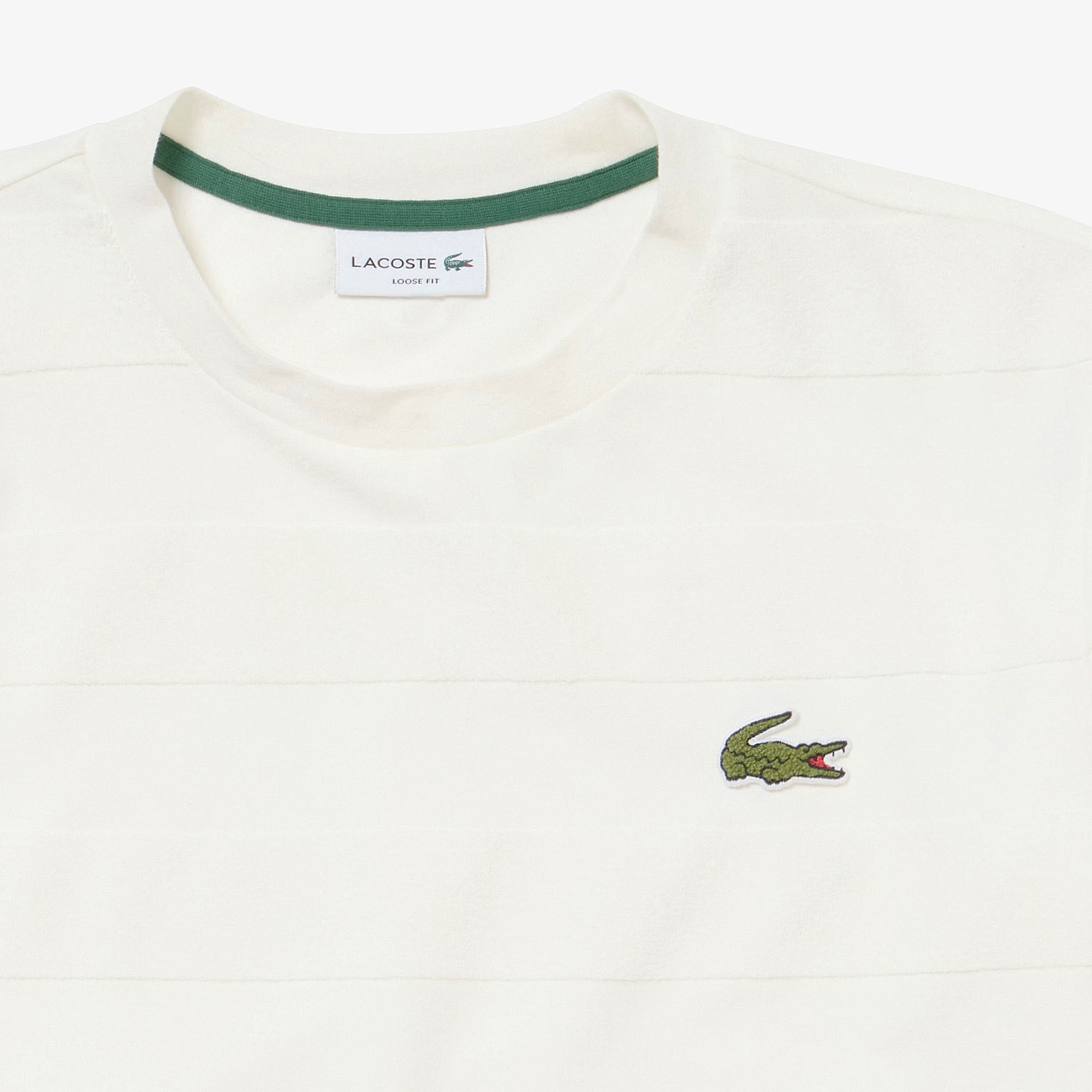 パイル地切り替え同色ボーダーTシャツ