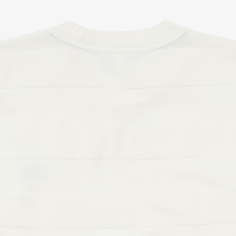 パイル地切り替え同色ボーダーTシャツ