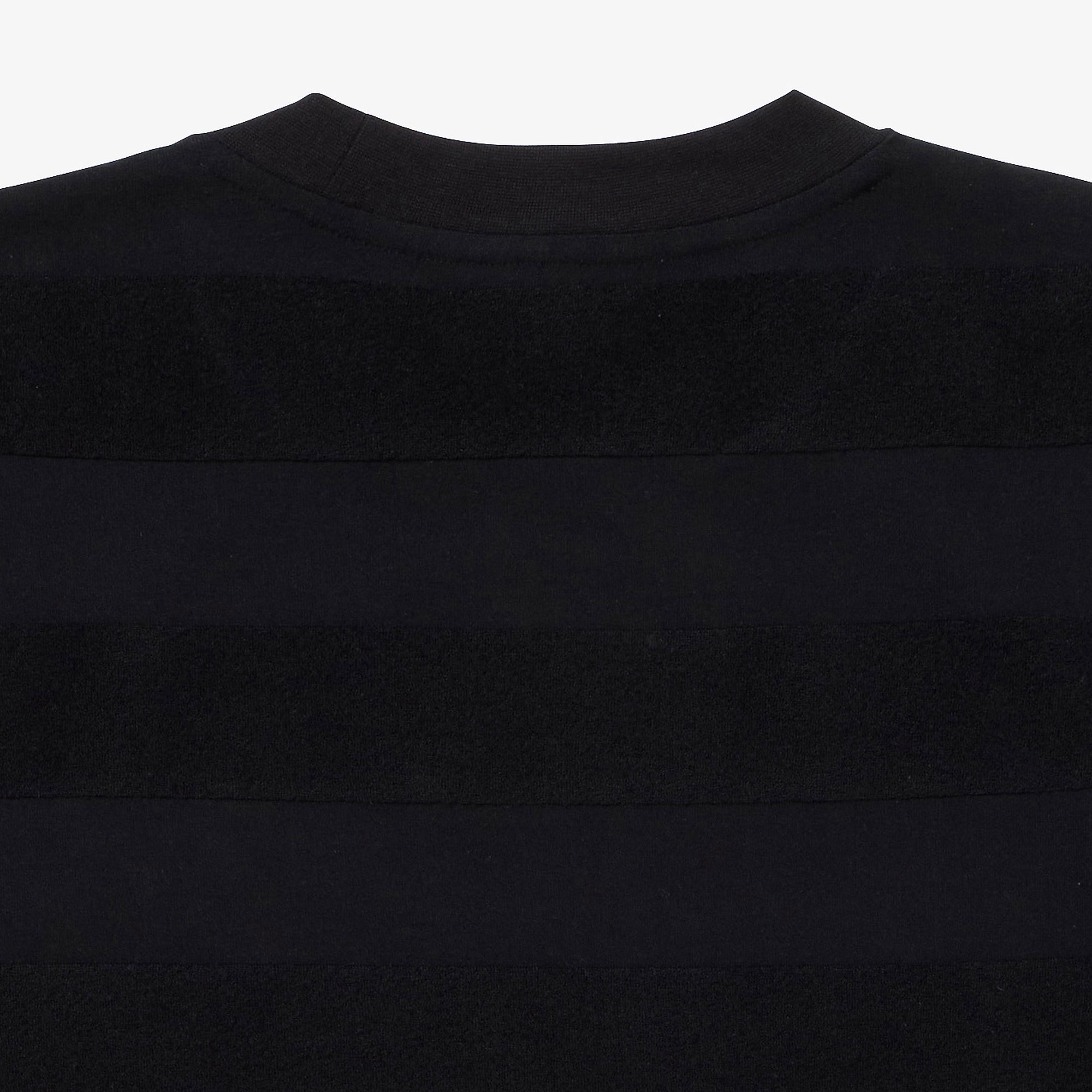 パイル地切り替え同色ボーダーTシャツ