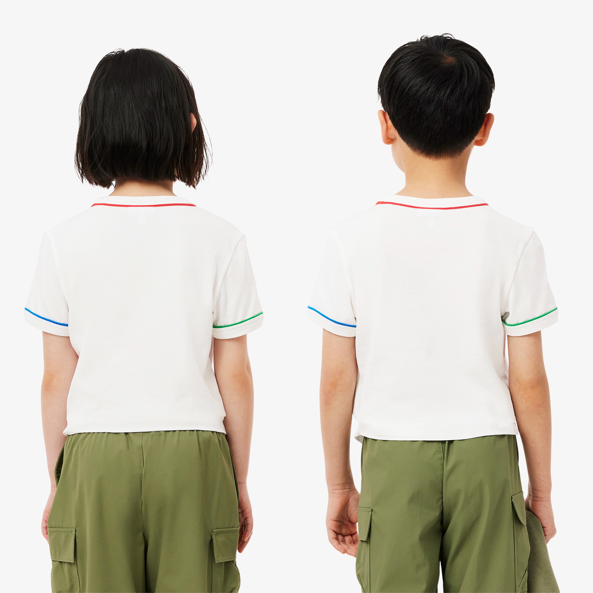 クレイジーカラーパイピングキッズTシャツ