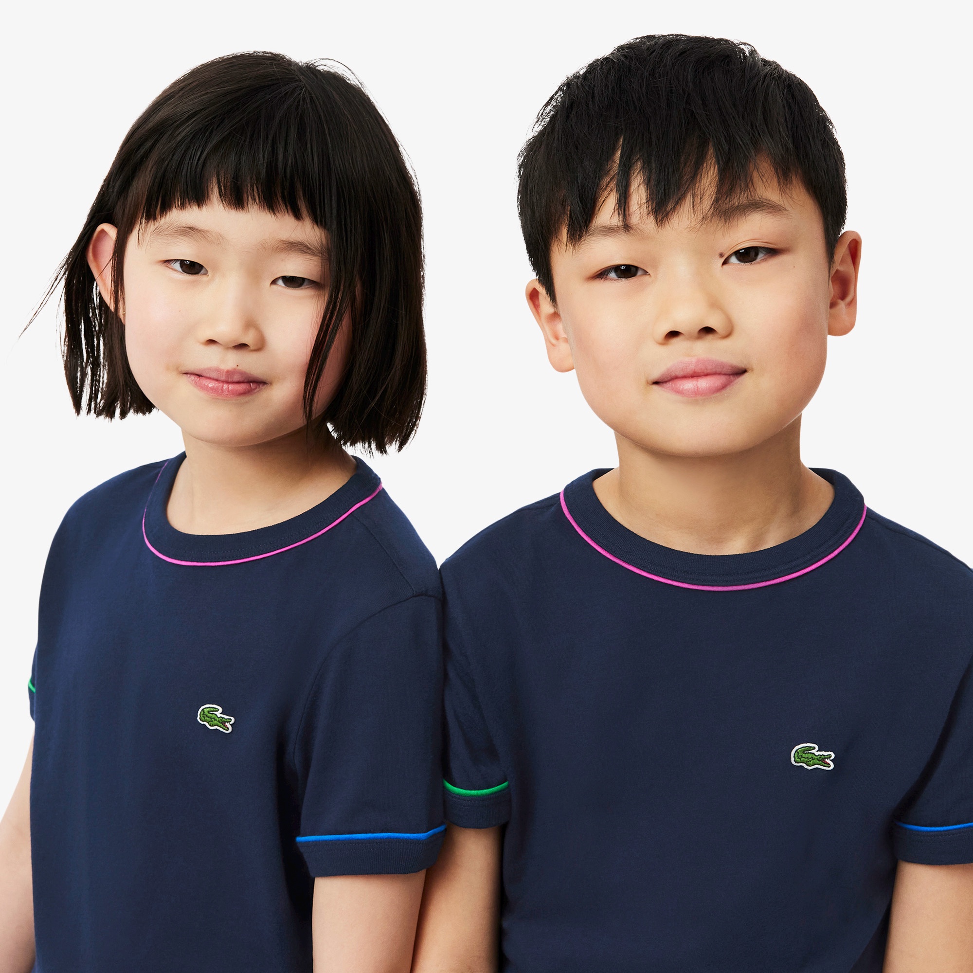 クレイジーカラーパイピングキッズTシャツ