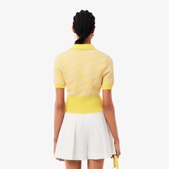 LACOSTE クラシックフィット セーター　M イエロー　ゴルフ　蛍光 LACOSTE クラシックフィット セーター M イエロー ゴルフ 蛍光