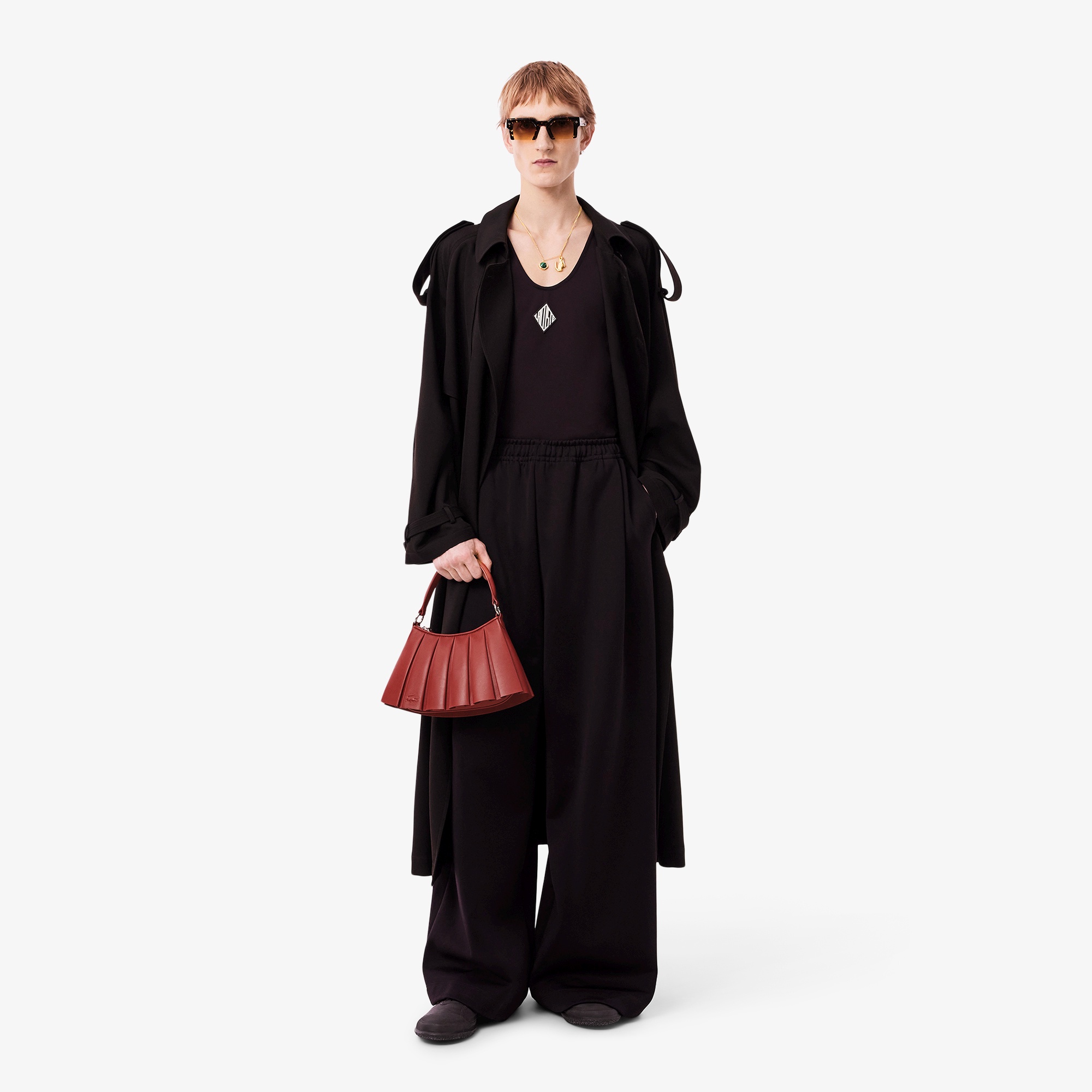 ランラン レザーショルダーバッグ