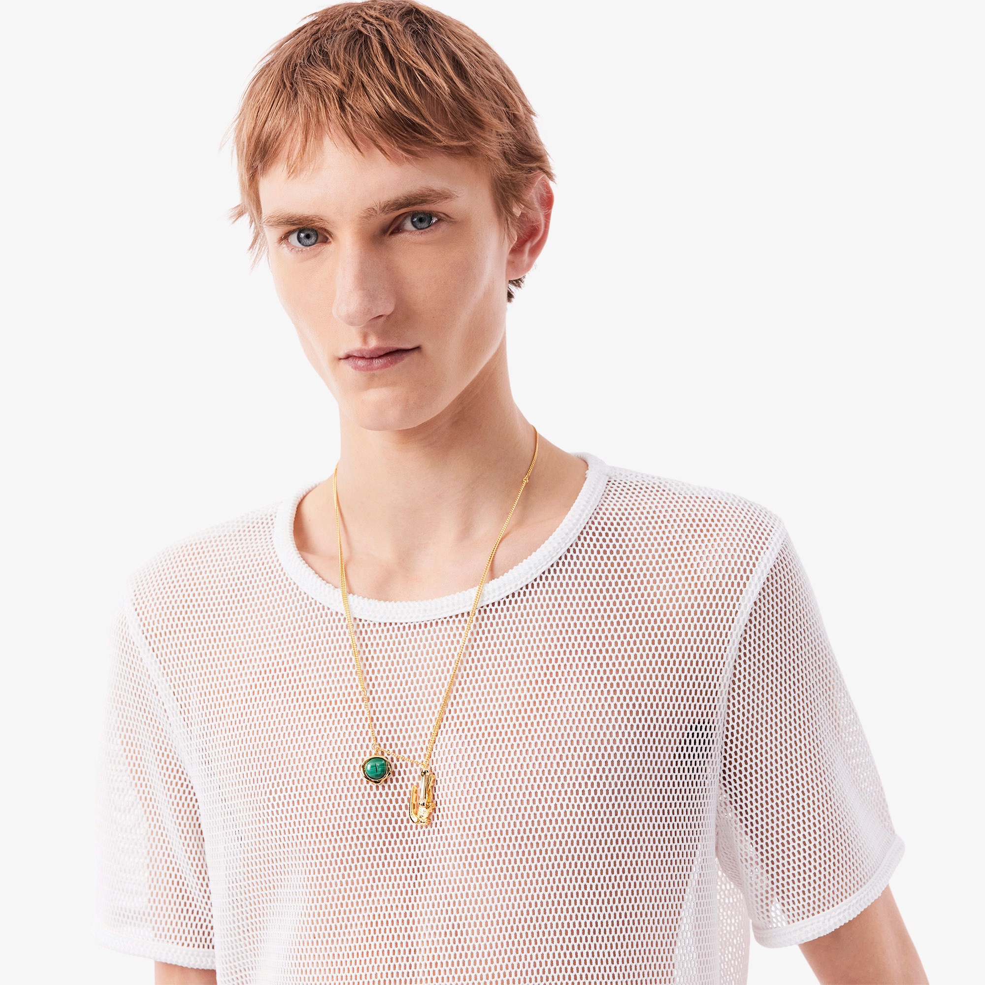 『25SS Fashion Show』 シースルーメッシュニットTシャツ