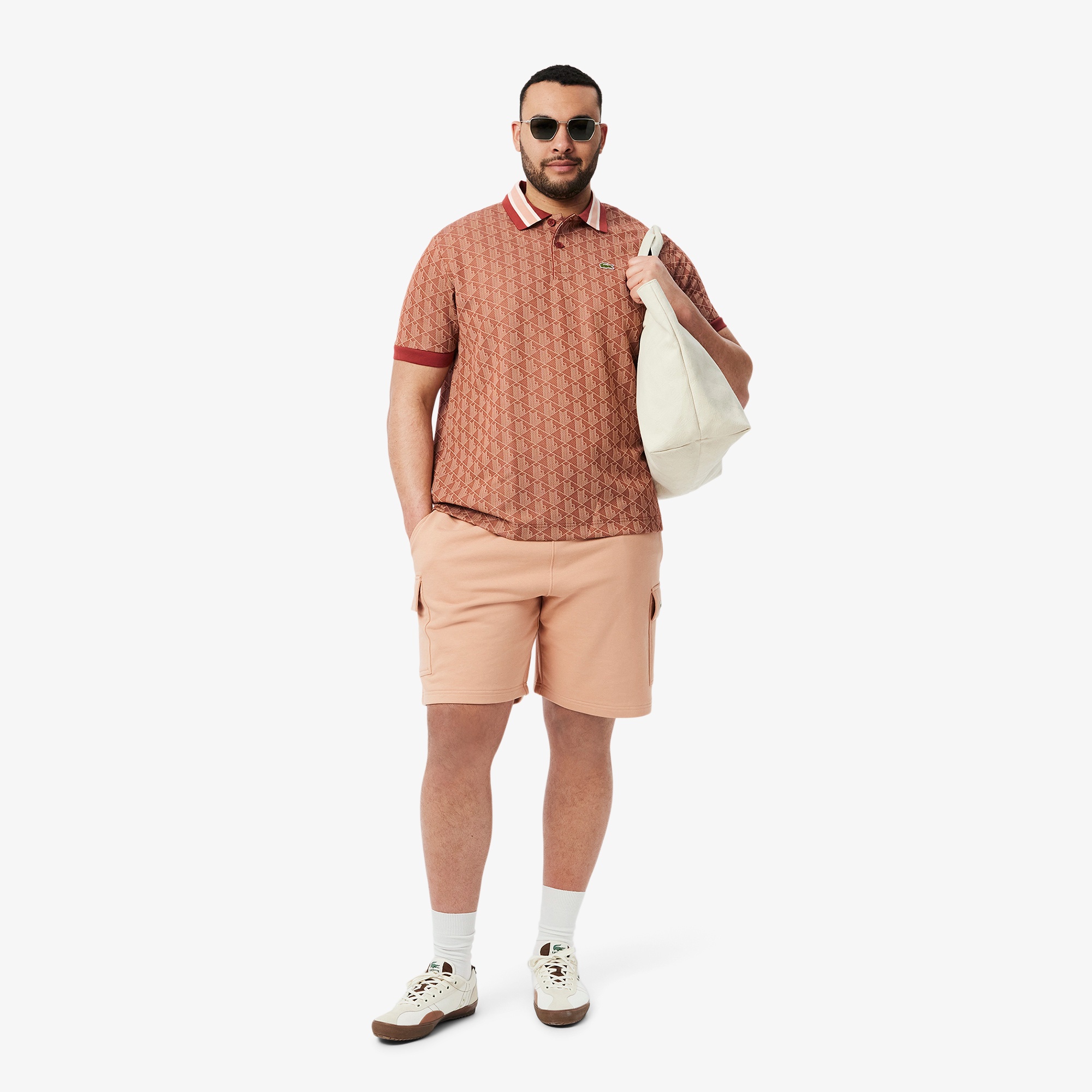 モノグラムジャカードポロシャツ