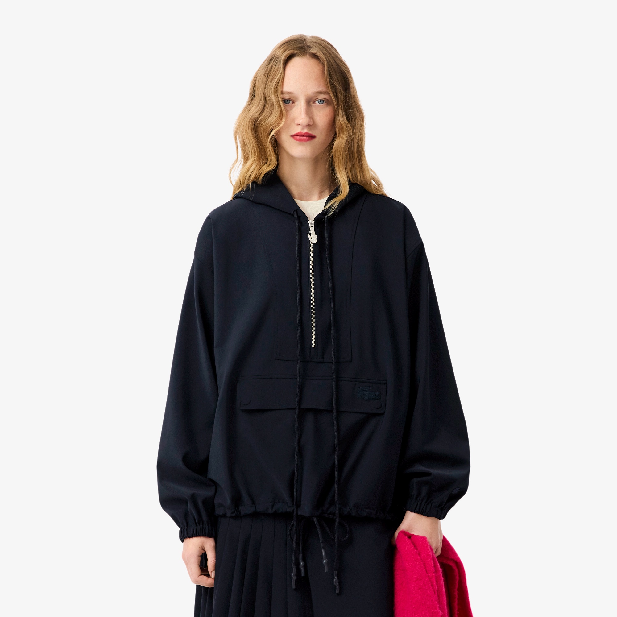 LACOSTE / ラコステ ウールブレンド フランネルアノラックパーカー セール】ウールブレンド フランネルアノラックパーカー