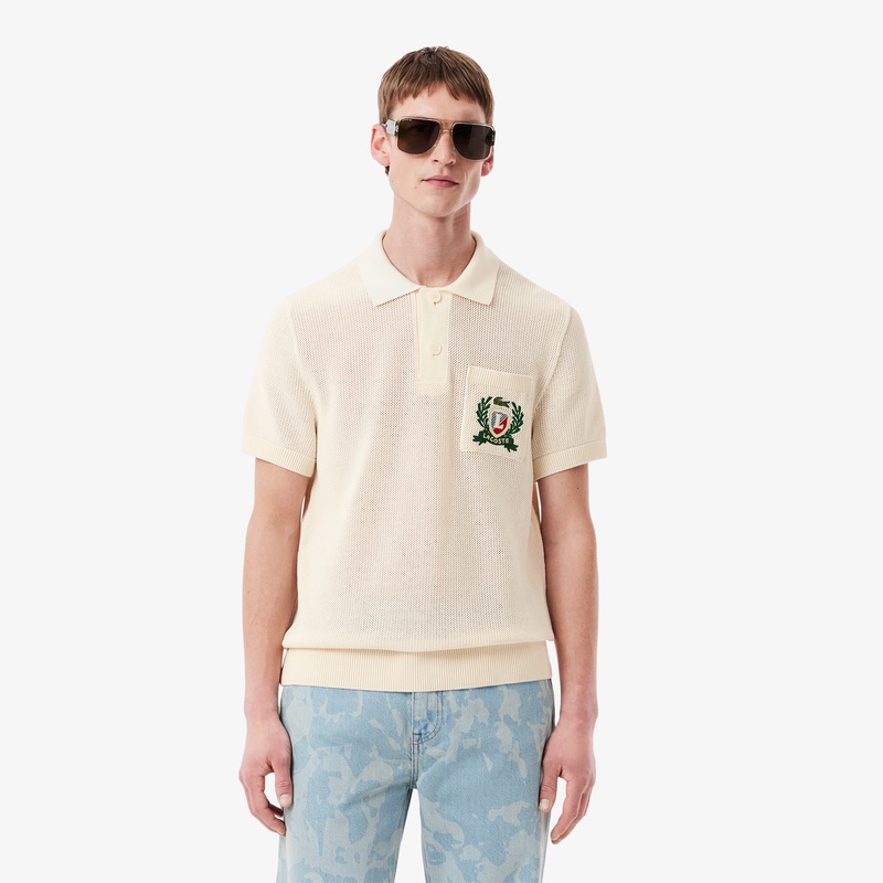 LACOSTE(ラコステ)　ニットポロシャツ ah0730-xfj-fn.