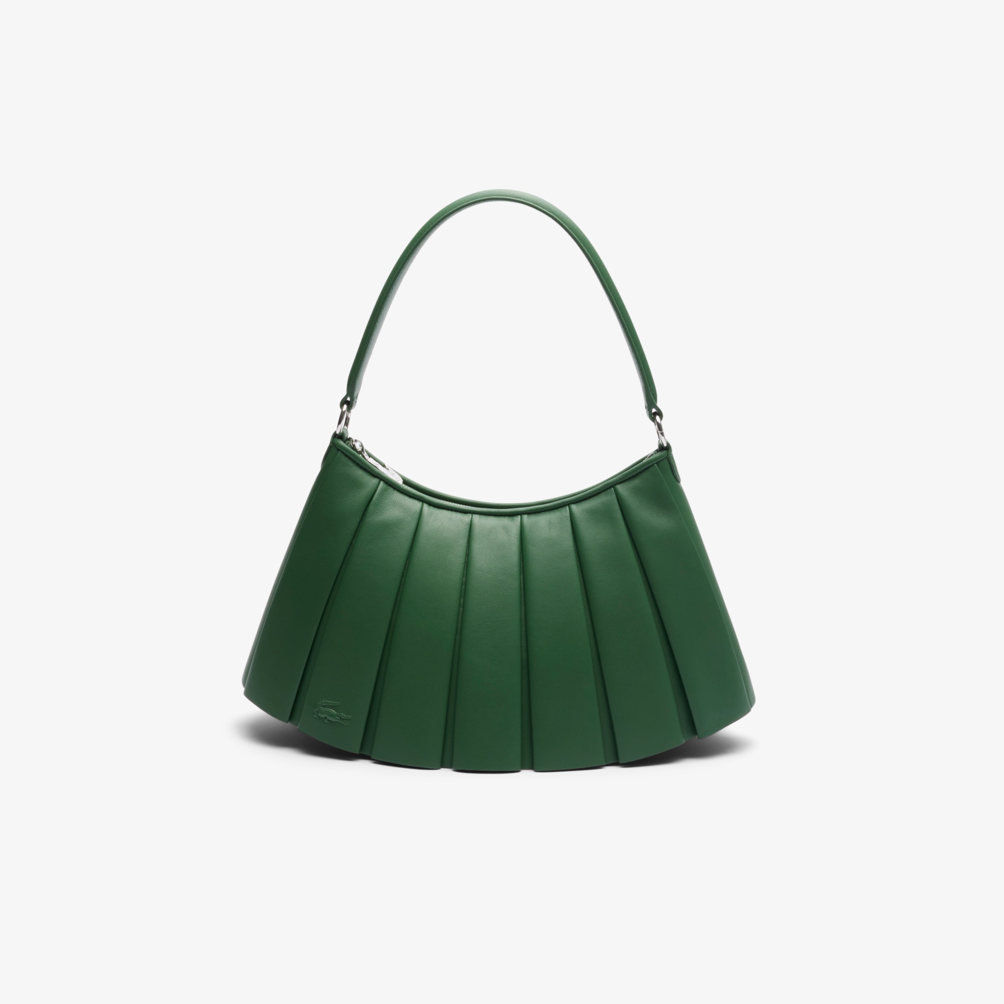 ランラン レザープリーツショルダーバッグ