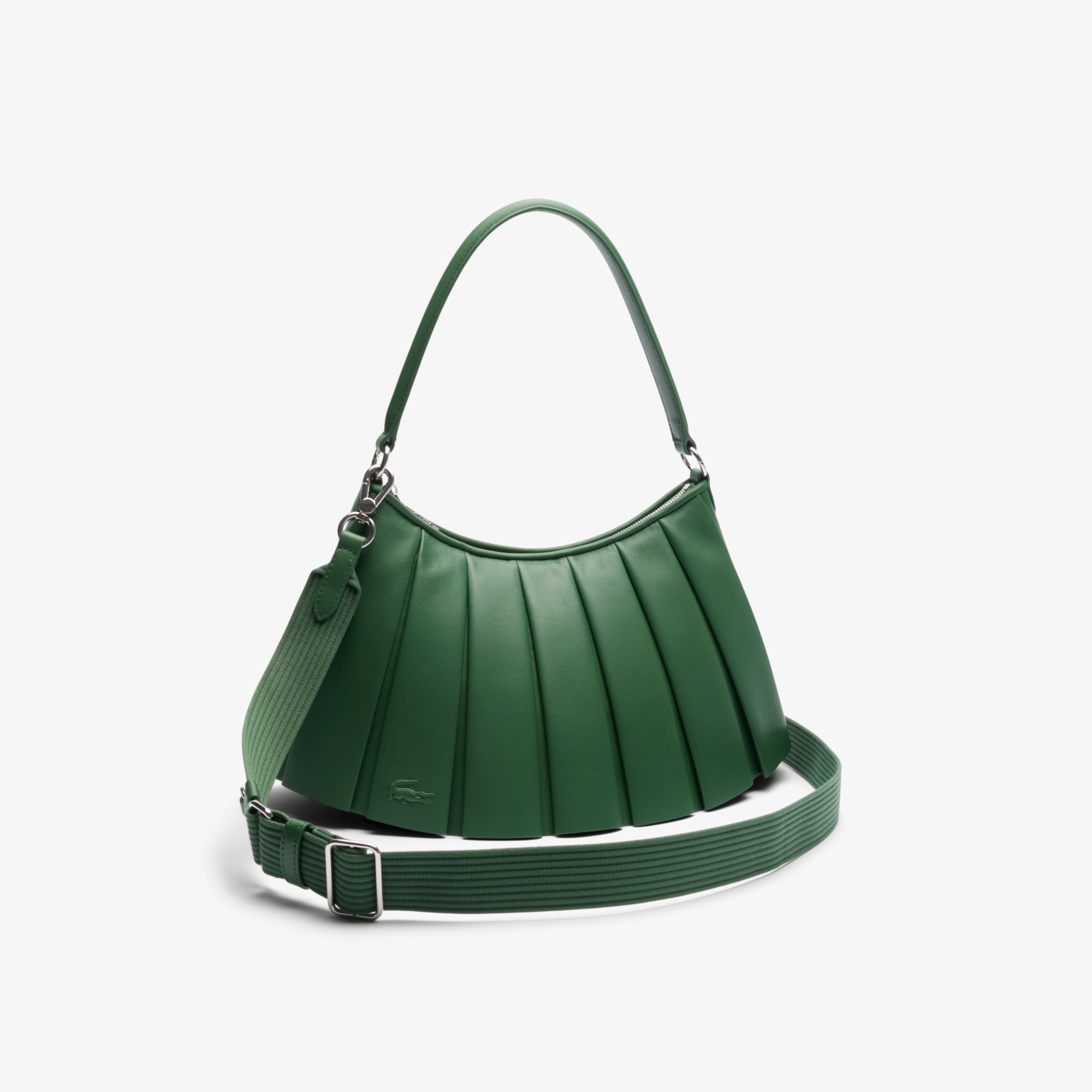 ランラン レザープリーツショルダーバッグ