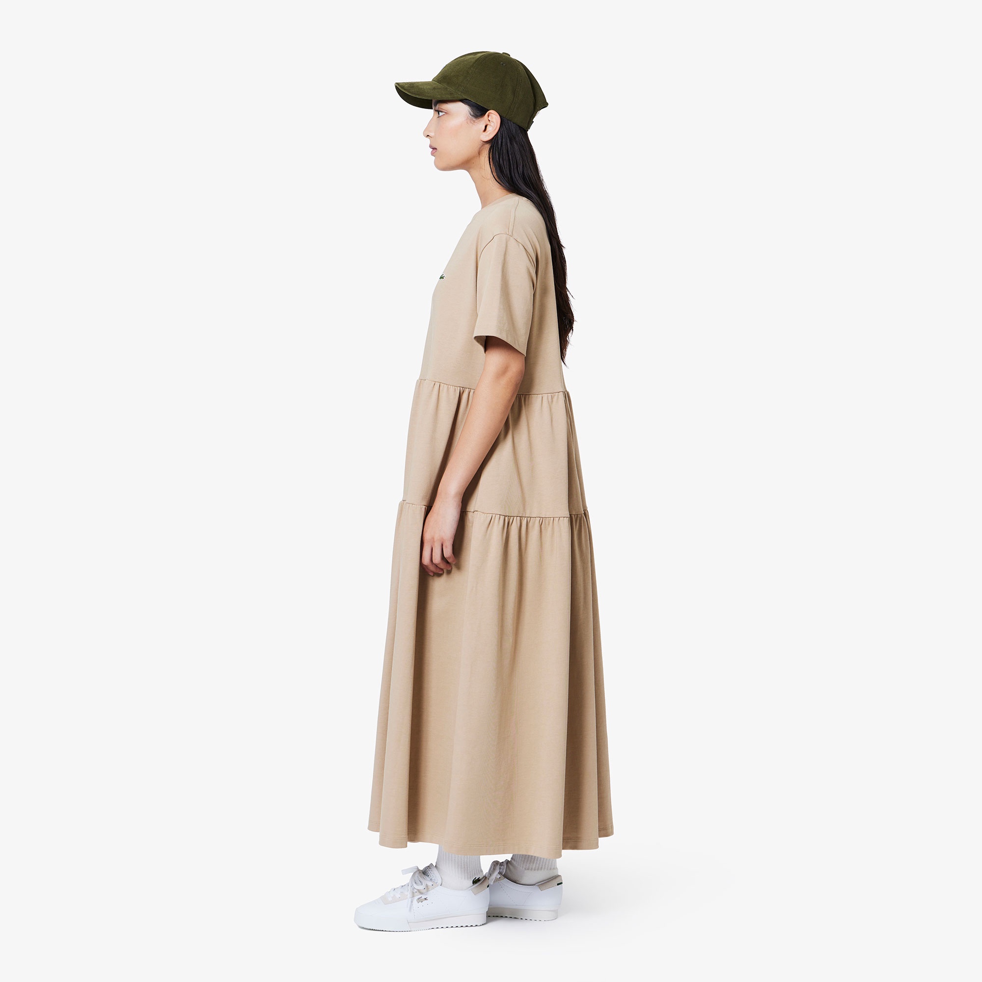 ティアードTシャツドレス