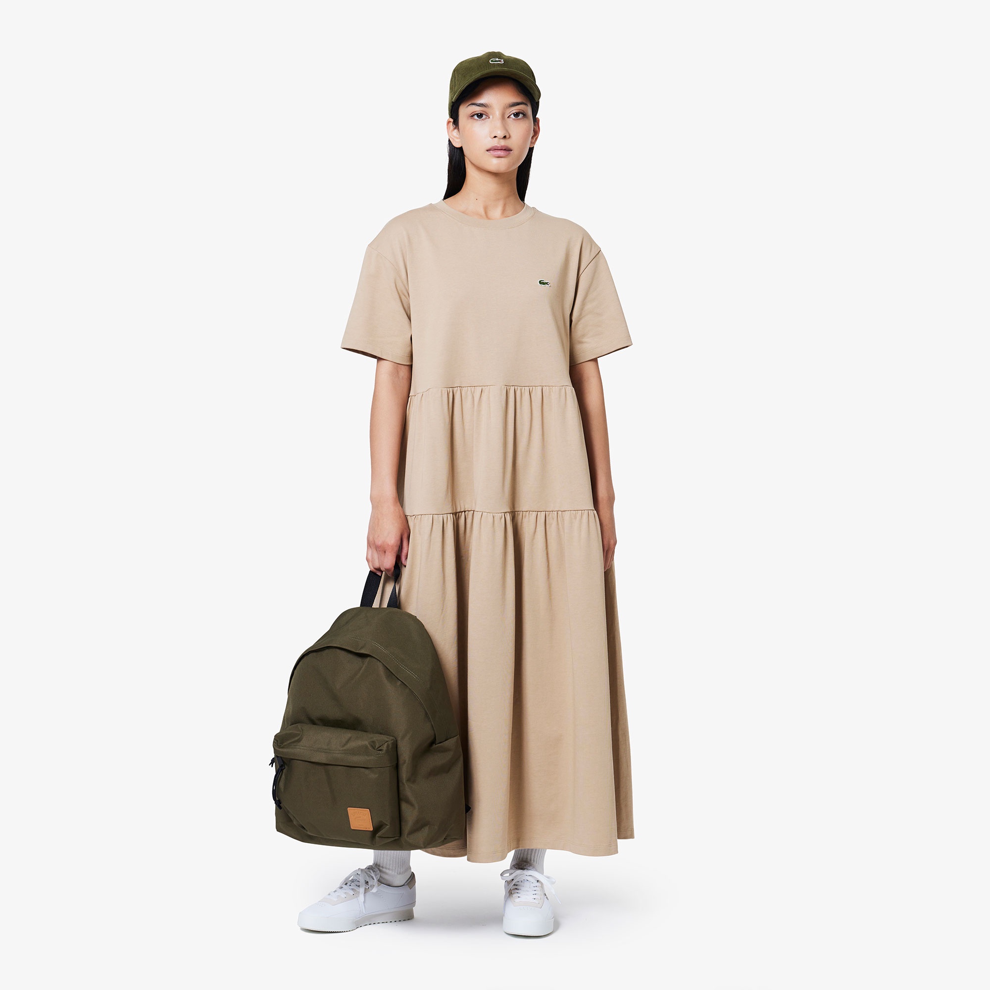 ティアードTシャツドレス