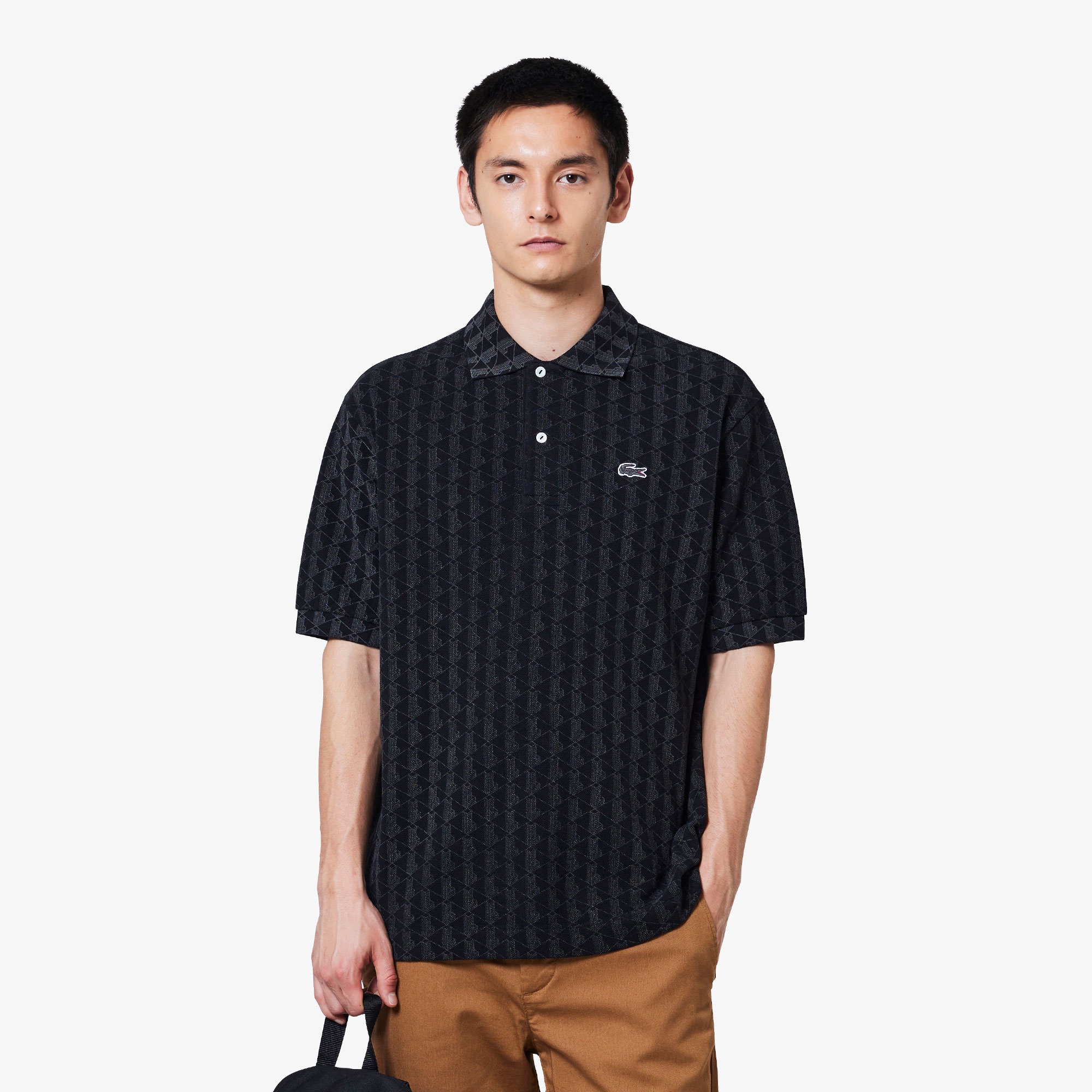 LACOSTE ラコステ　インディゴポロシャツ　L インディゴ鹿の子地ポロシャツ PH2785 - ラコステ（LACOSTE