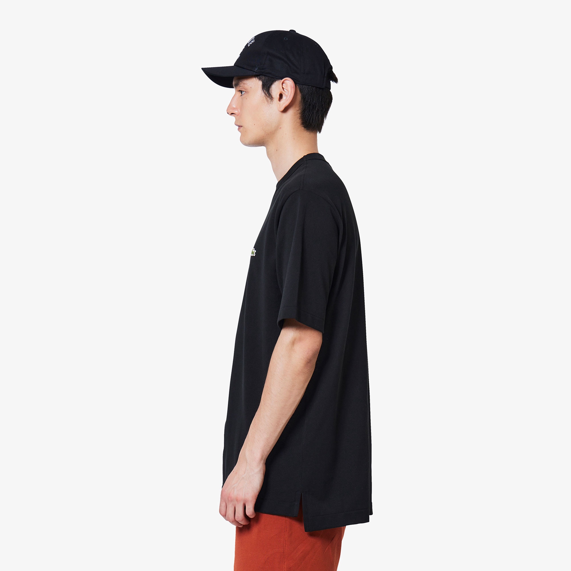 L.12.12アレンジ ガゼット付き鹿の子地Tシャツ