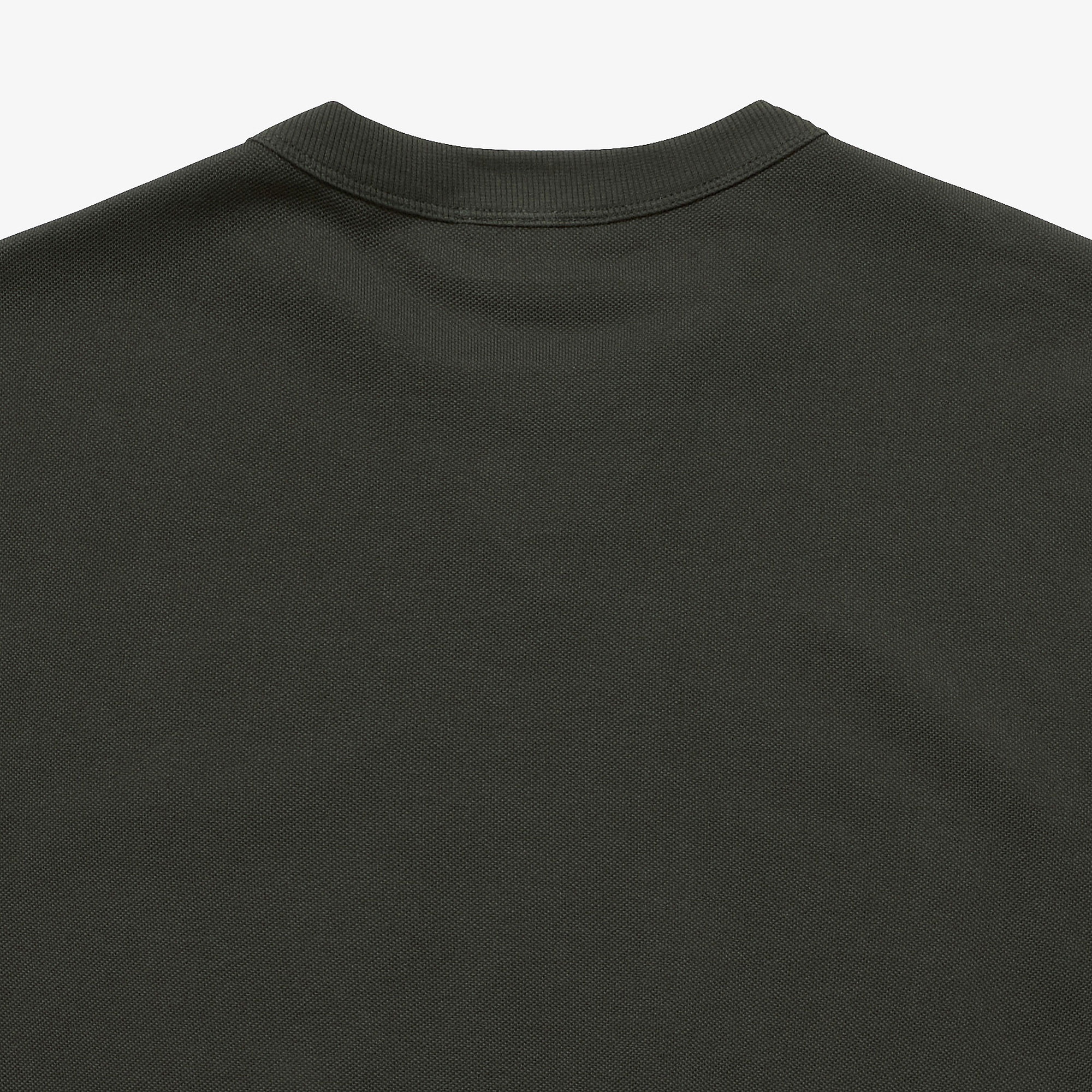 L.12.12アレンジ ガゼット付き鹿の子地Tシャツ