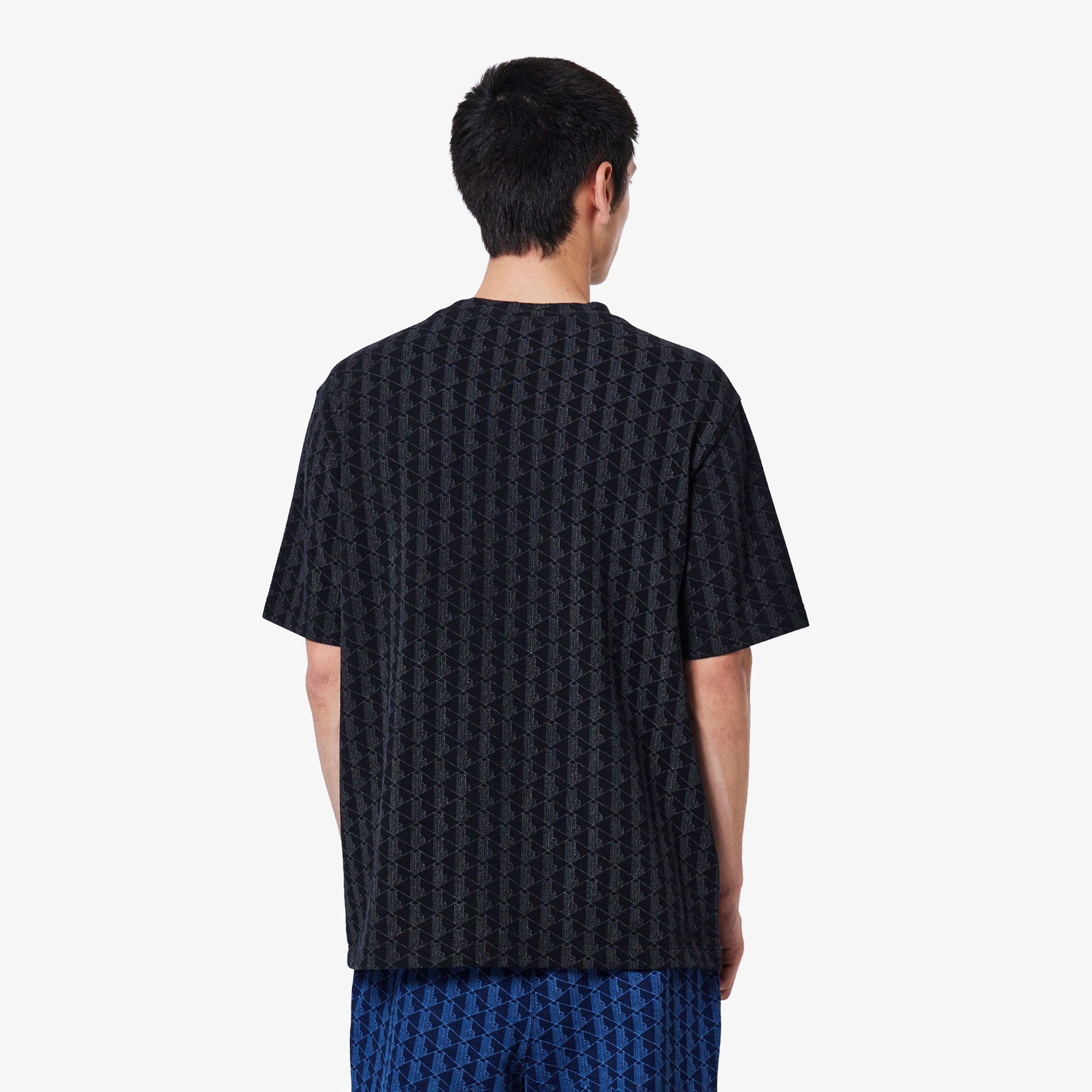 インディゴ鹿の子地Tシャツ