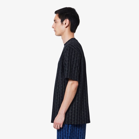 インディゴ鹿の子地Tシャツ
