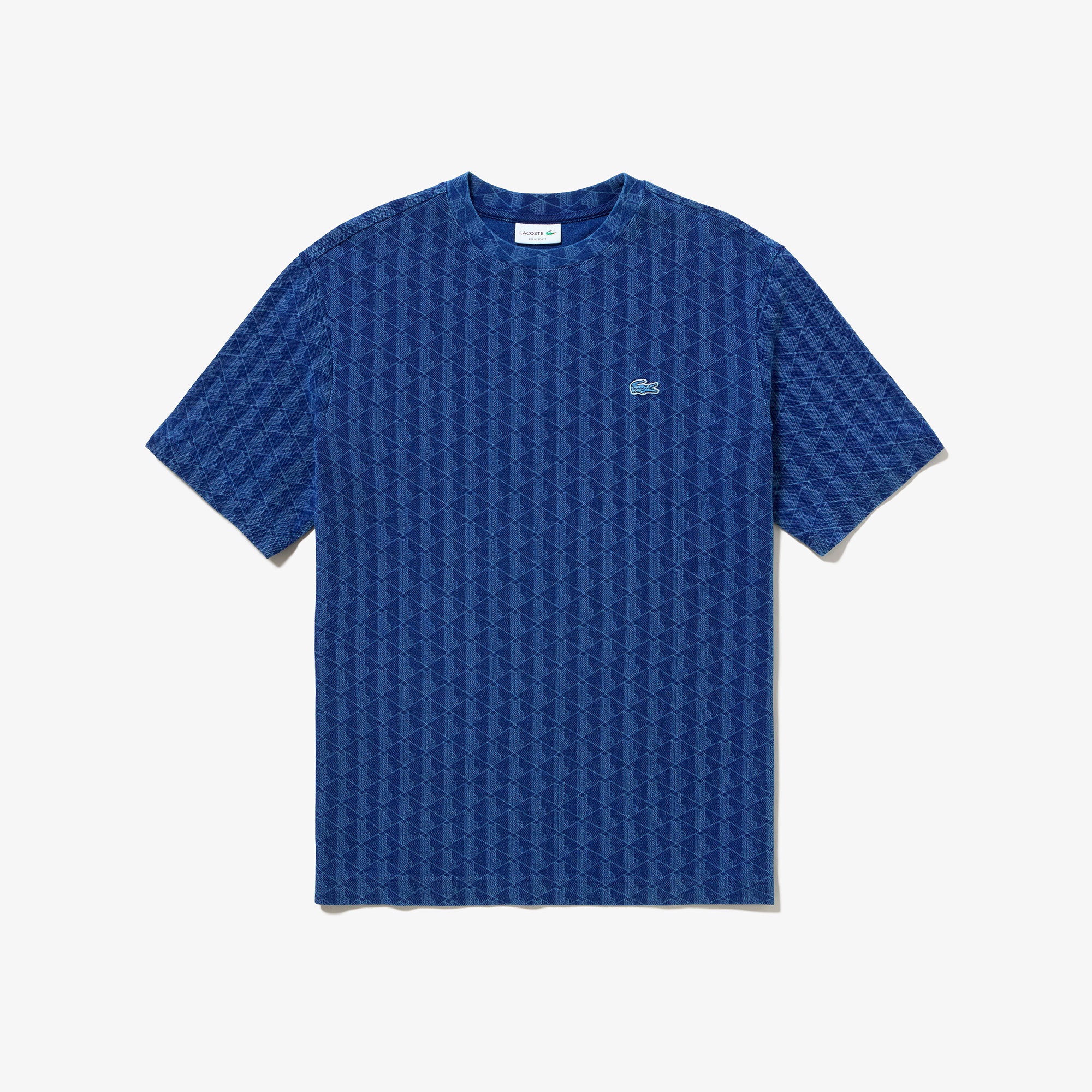 インディゴ鹿の子地Tシャツ