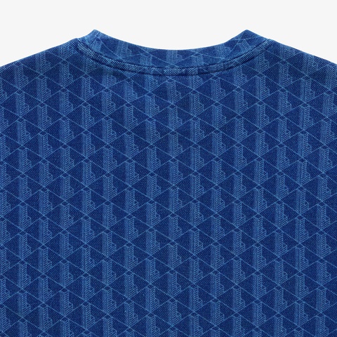 インディゴ鹿の子地Tシャツ