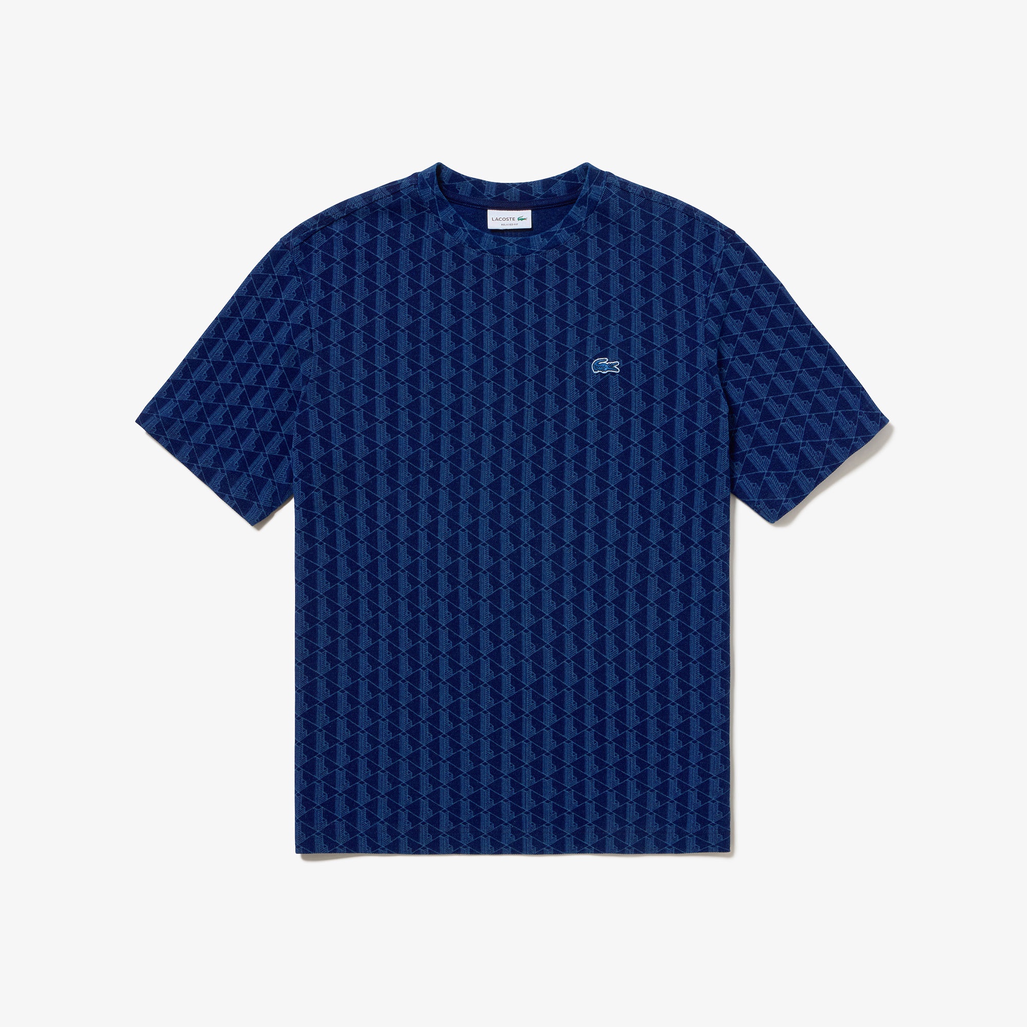 インディゴ鹿の子地Tシャツ