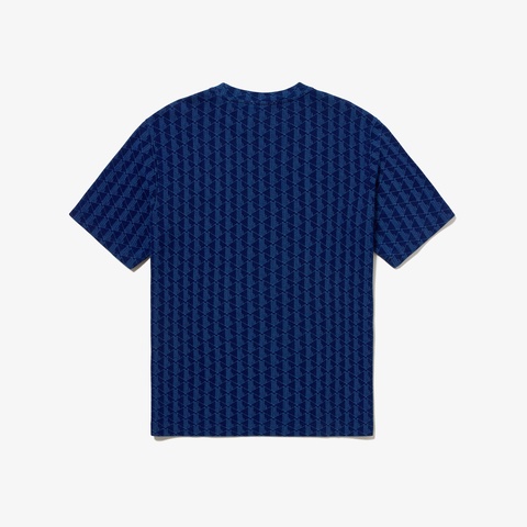 インディゴ鹿の子地Tシャツ