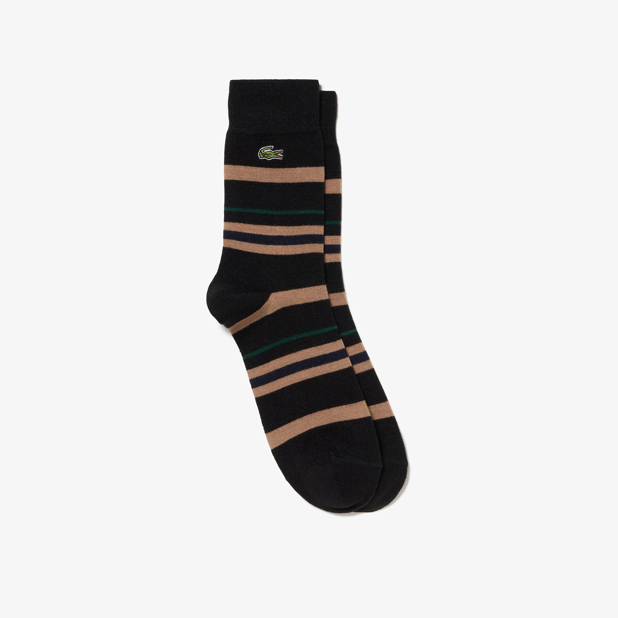 LACOSTE ONE PIECE Logo Socks 靴下 ブラック ① メンズ ソックス - ラコステ（LACOSTE）公式オンラインストア