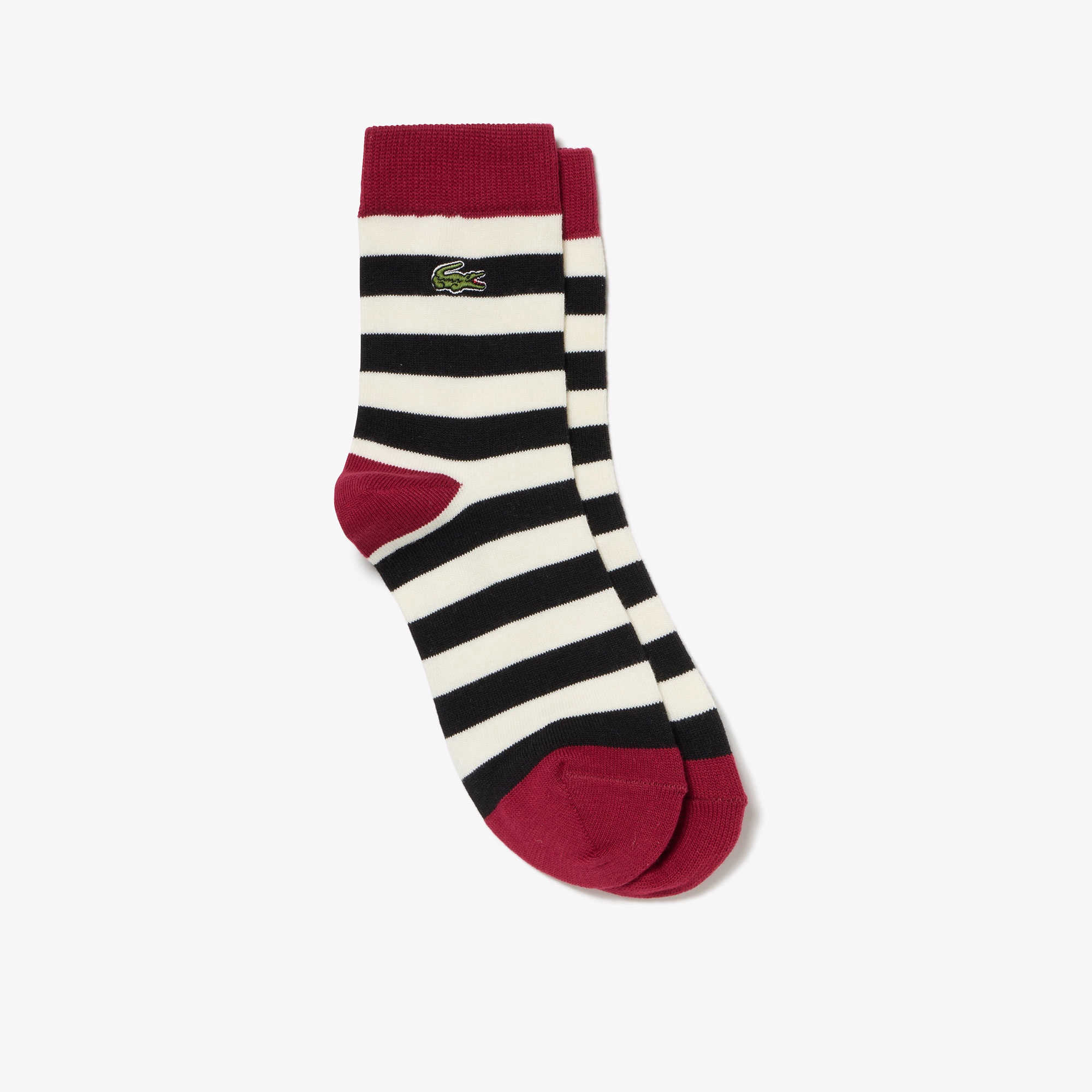 配色切り替えボーダークルーソックス