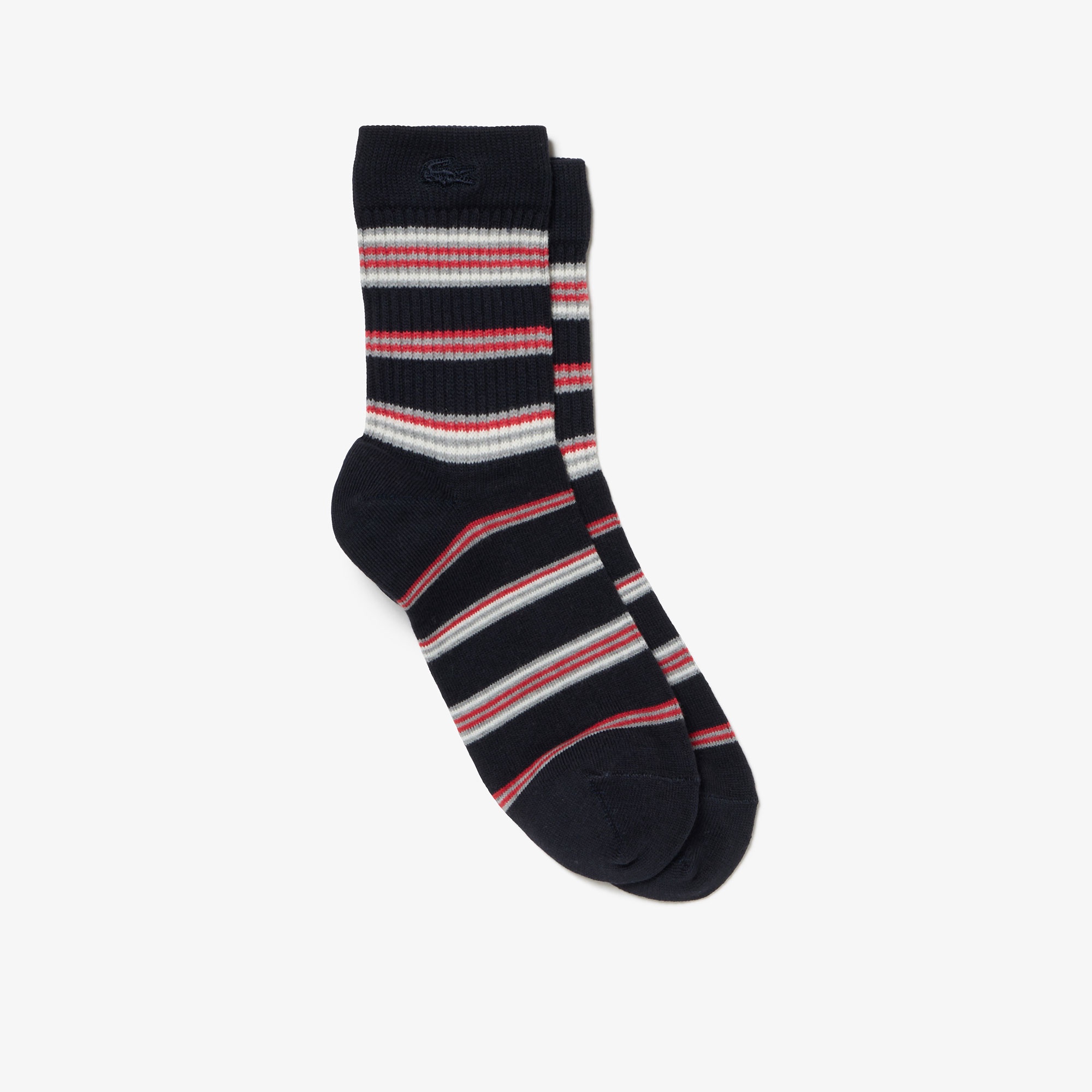 チェッククルーソックス