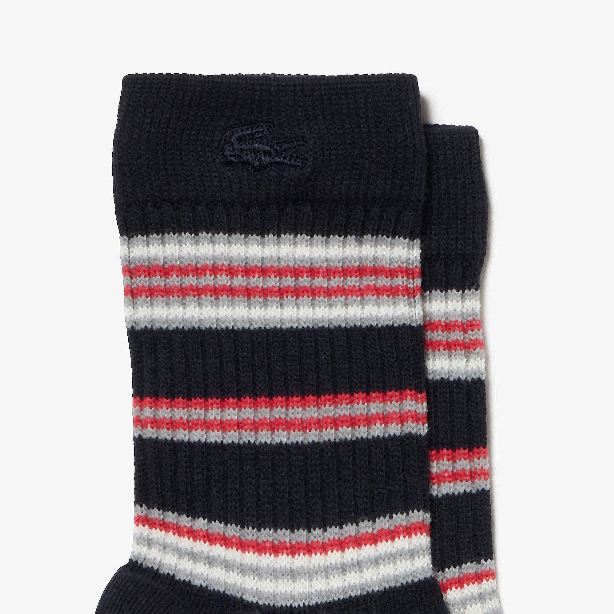 チェッククルーソックス