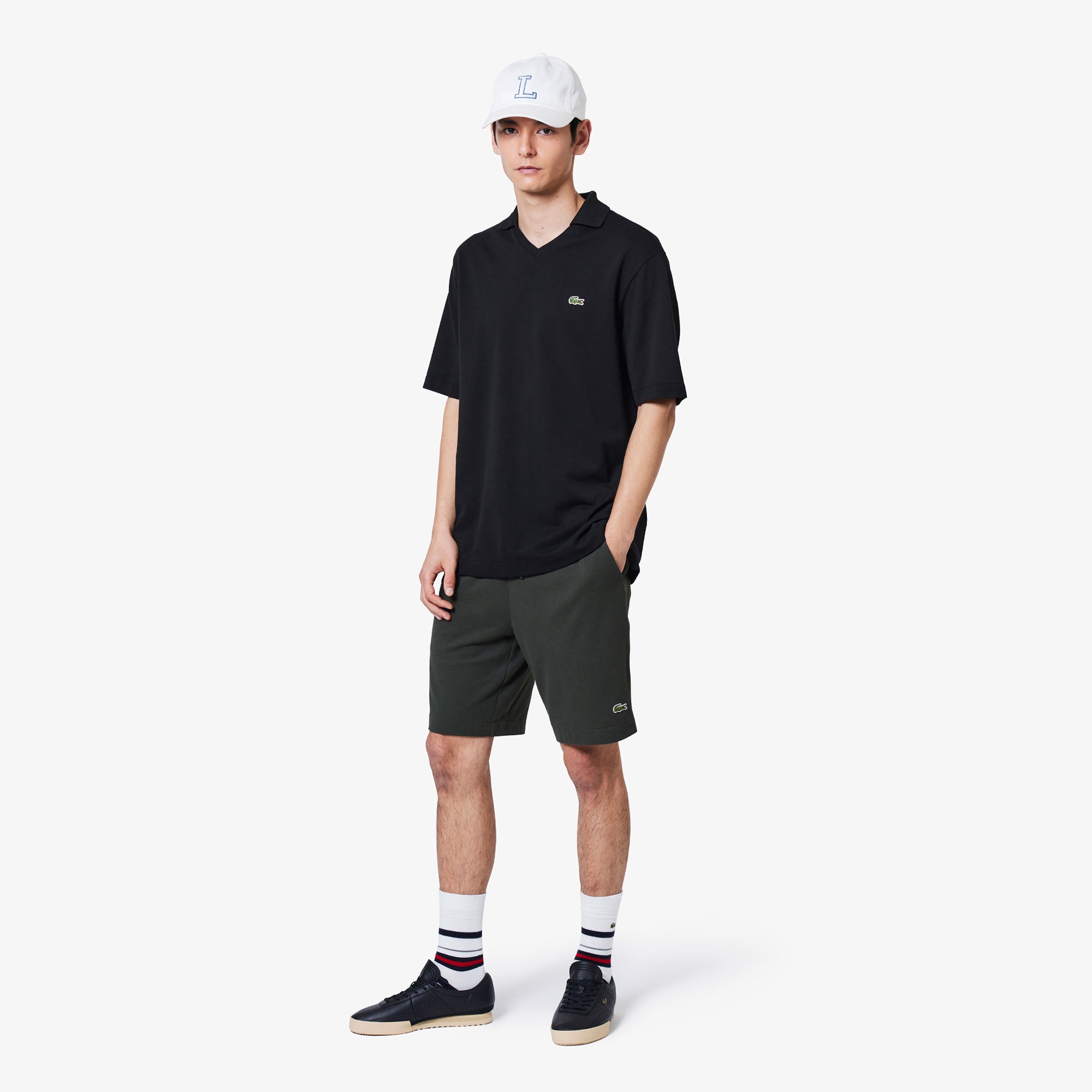 コットンツイルLロゴキャップ