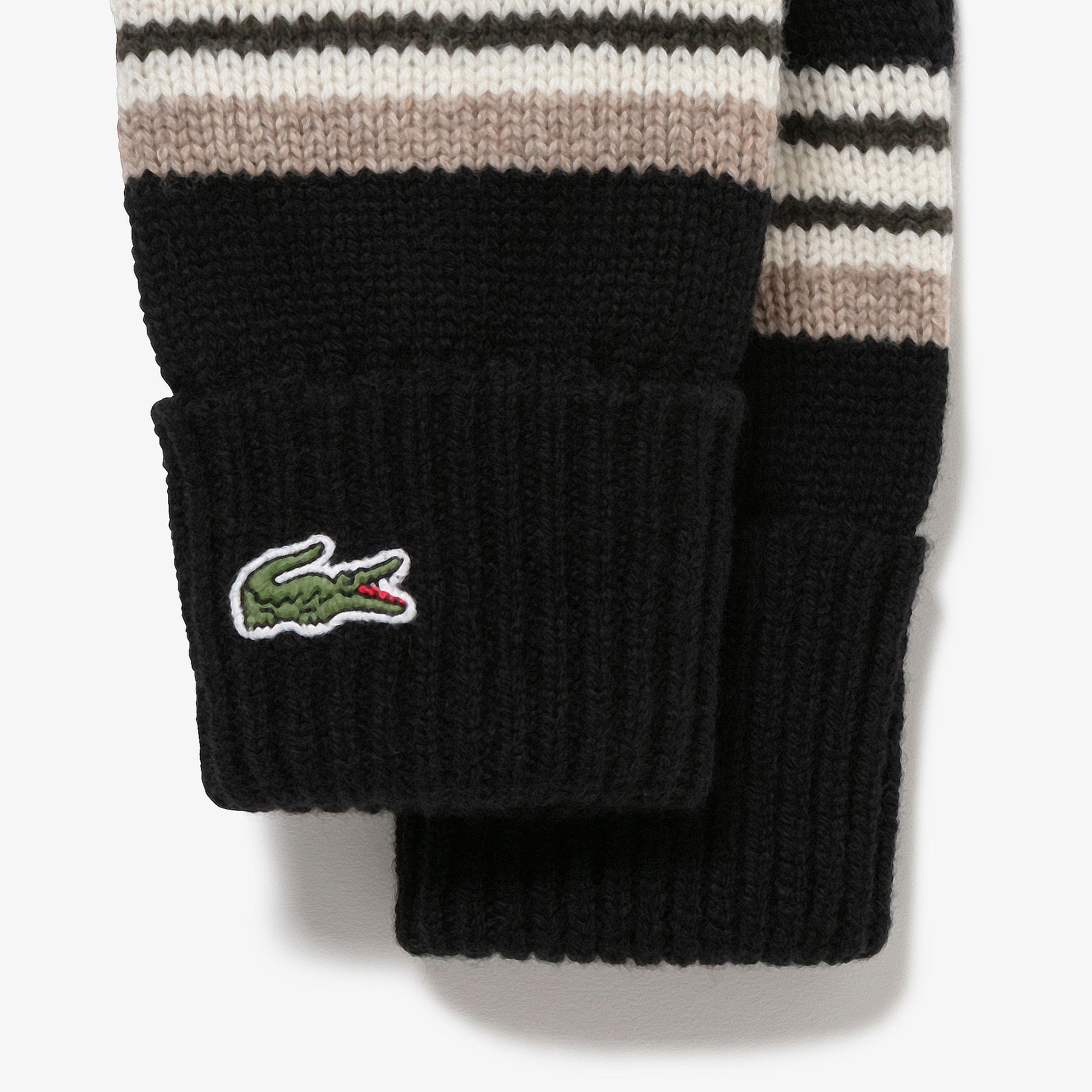 エクストラファインラムウールボーダーニットグローブ