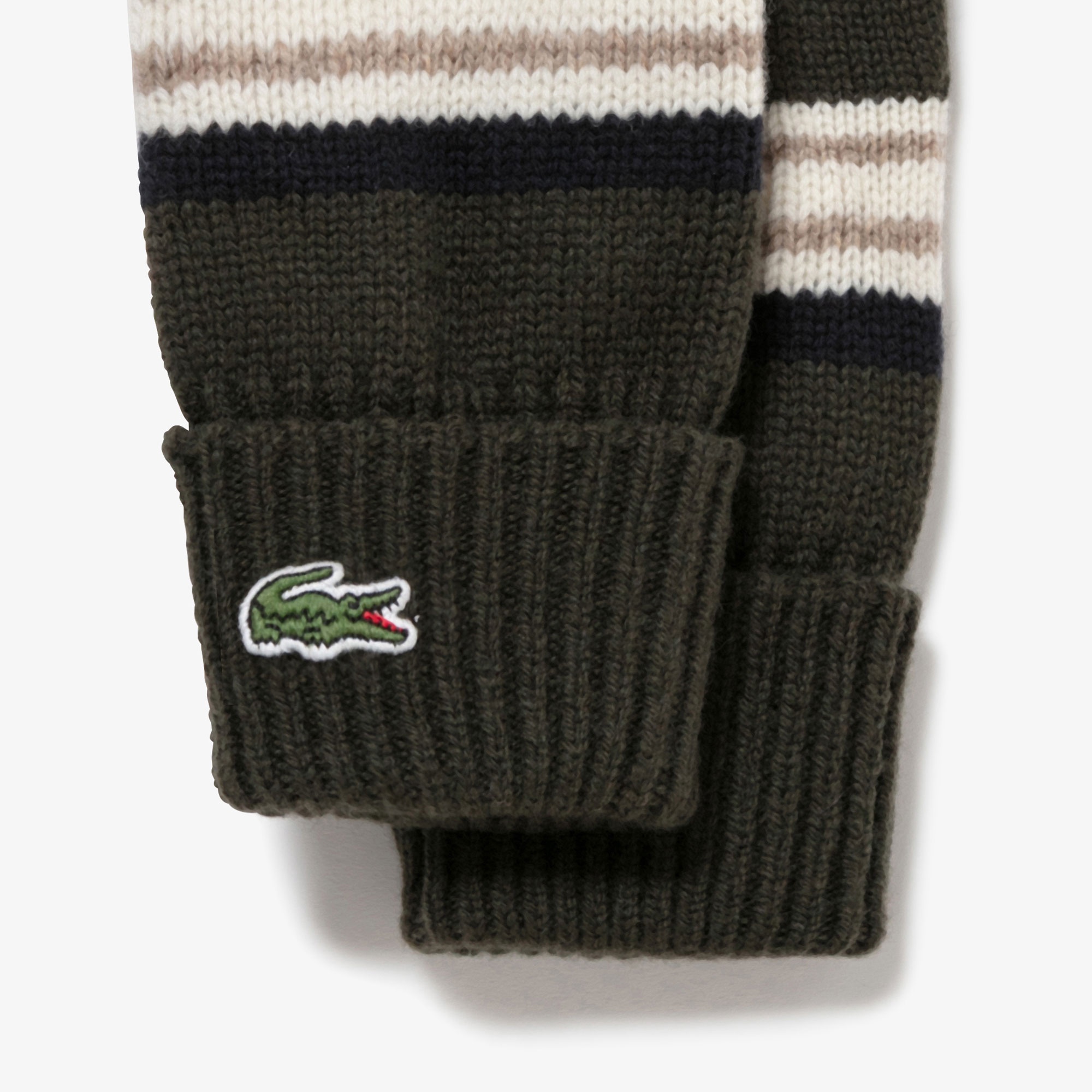 エクストラファインラムウールボーダーニットグローブ