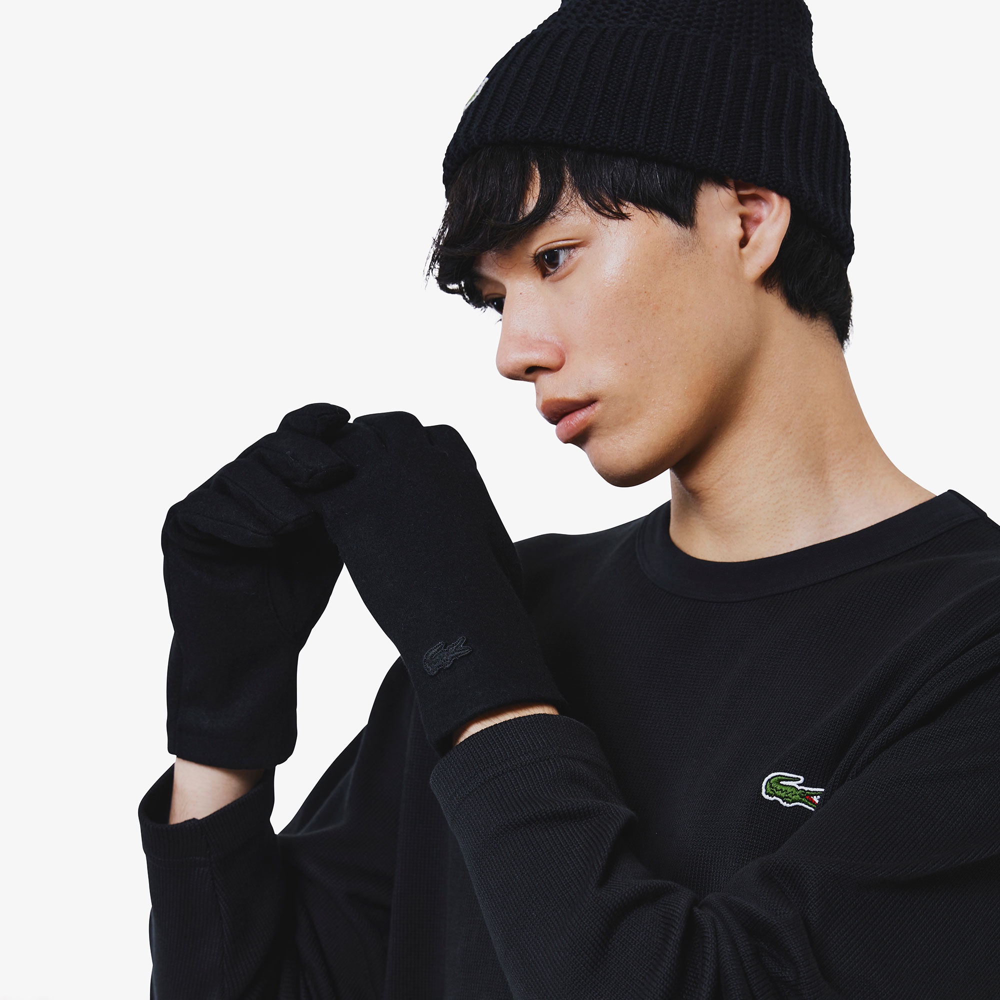 カシミヤブレンドウールジャージグローブ