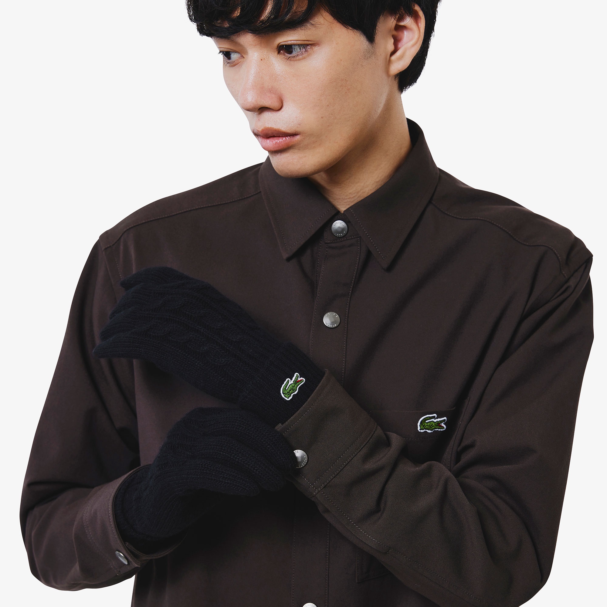 ケーブルニットグローブ