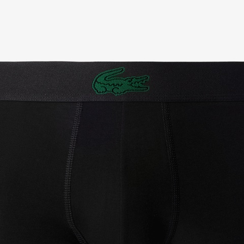 ワニロゴジャカード3パックストレッチコットントランクショーツセット