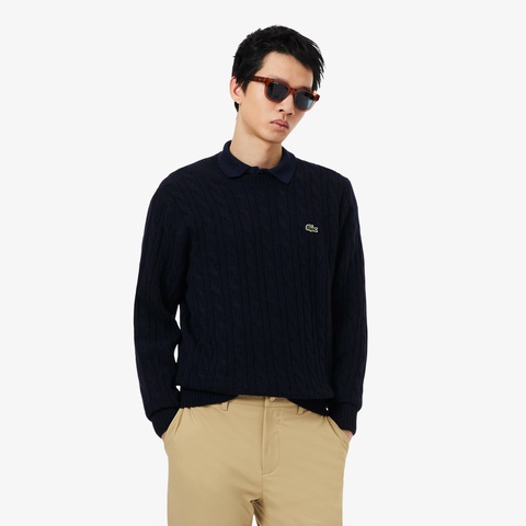 ウールケーブルニット AH2924 - ラコステ（LACOSTE）公式オンラインストア