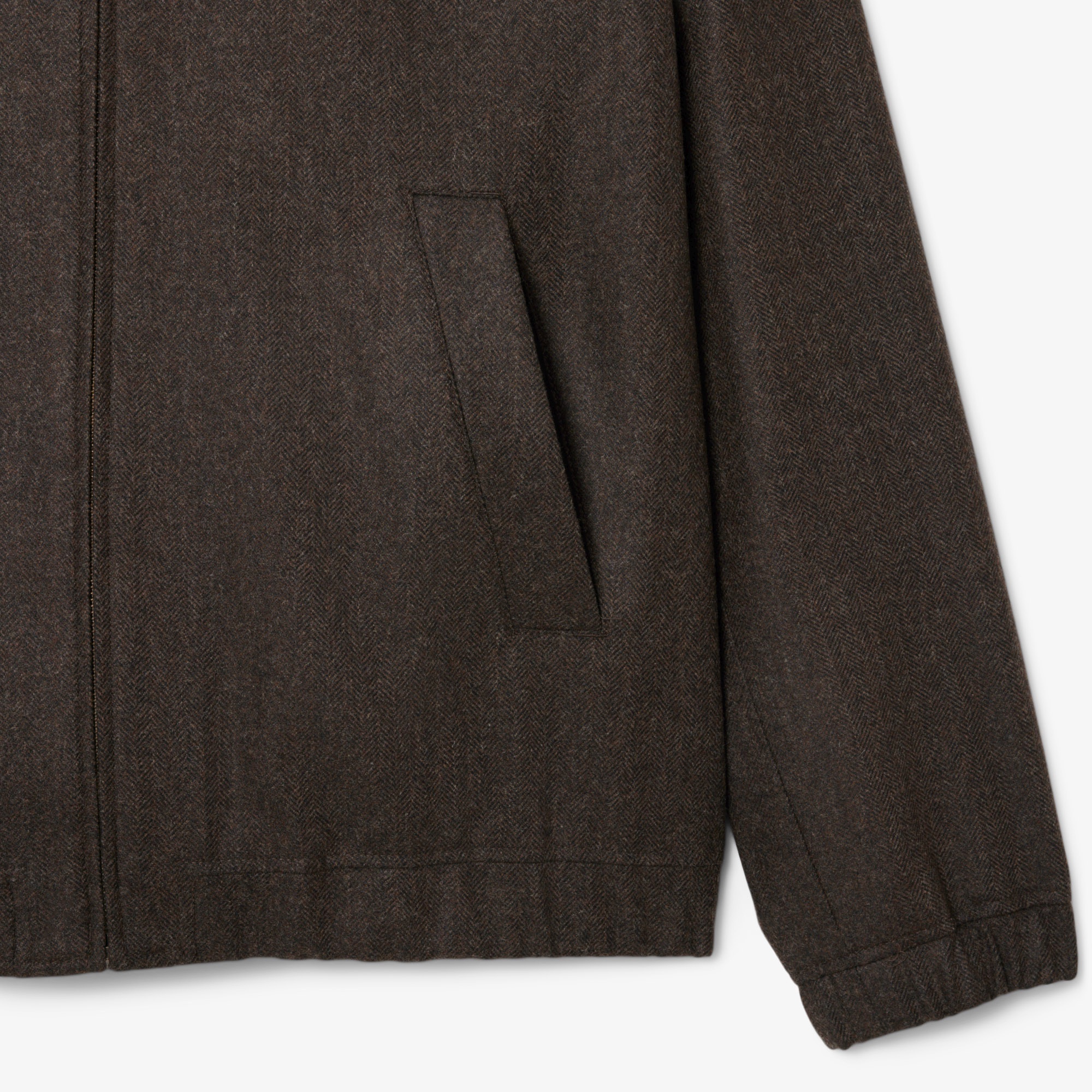 ウールツイードハリントンジャケット