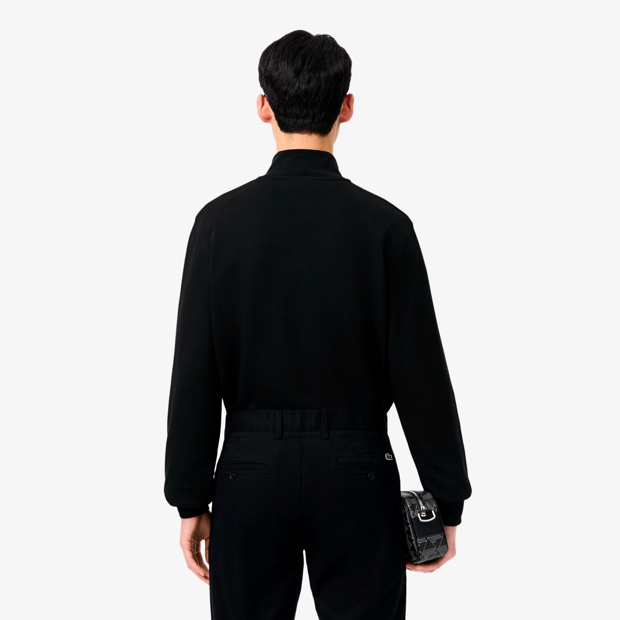 ハイネックハーフジップスウェット