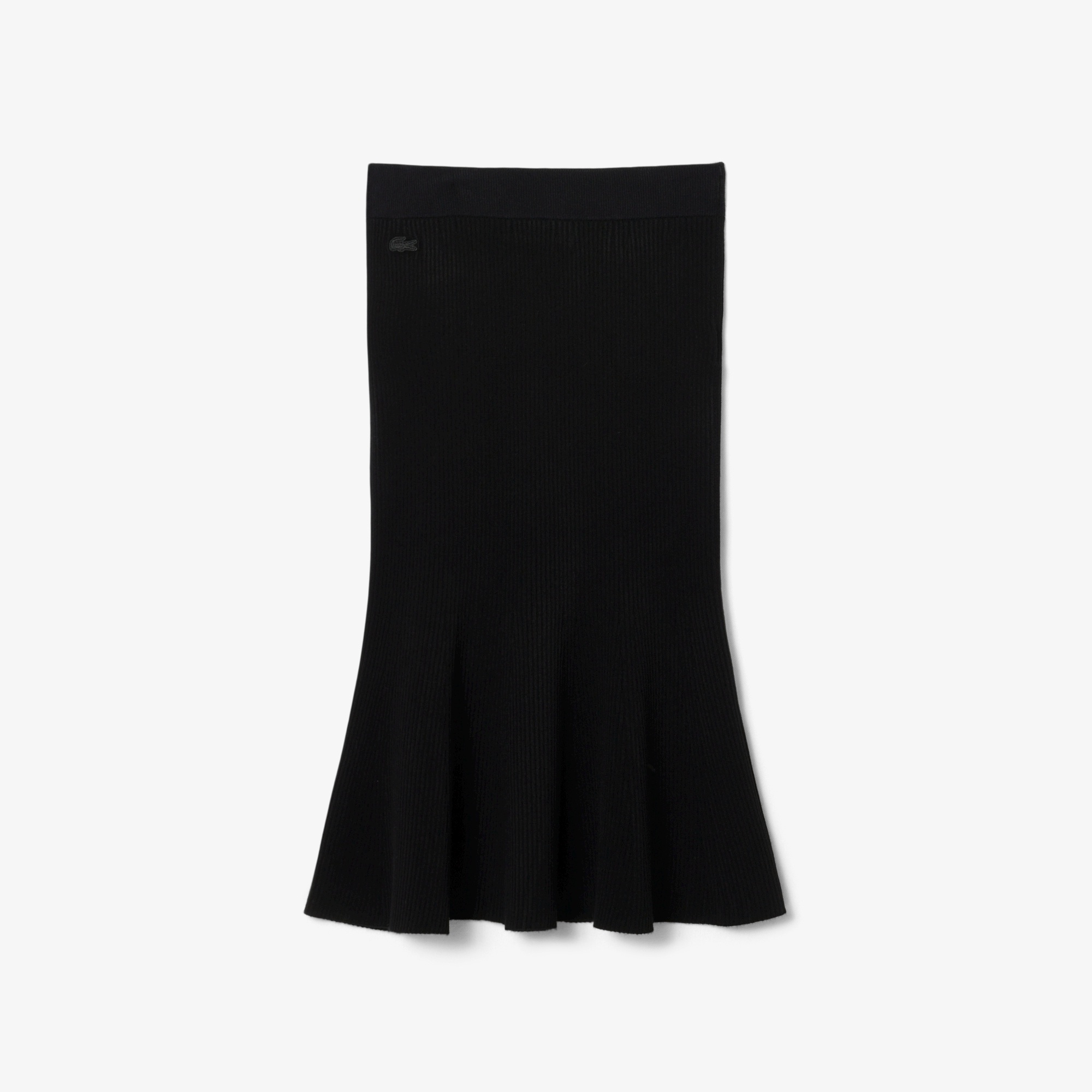 3Dリブニットフレアスカート