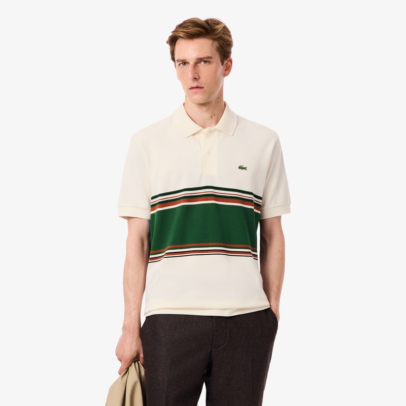 フレンチメイドパネルボーダポロシャツ PH5457 - ラコステ（LACOSTE