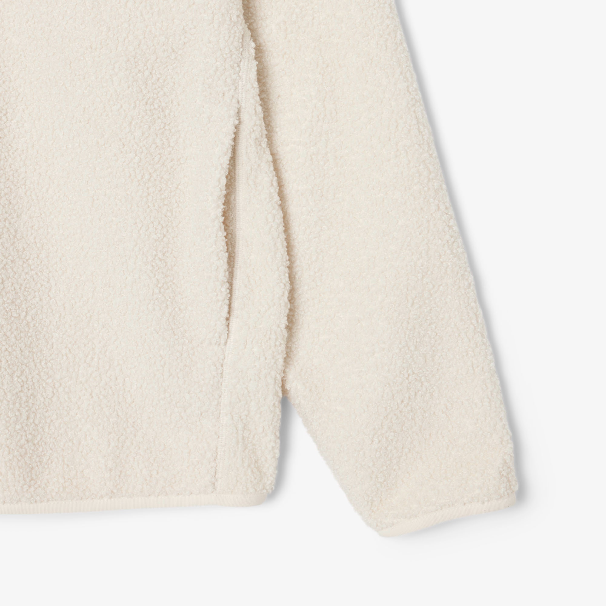 ハイネックハーフジップブークレフリース